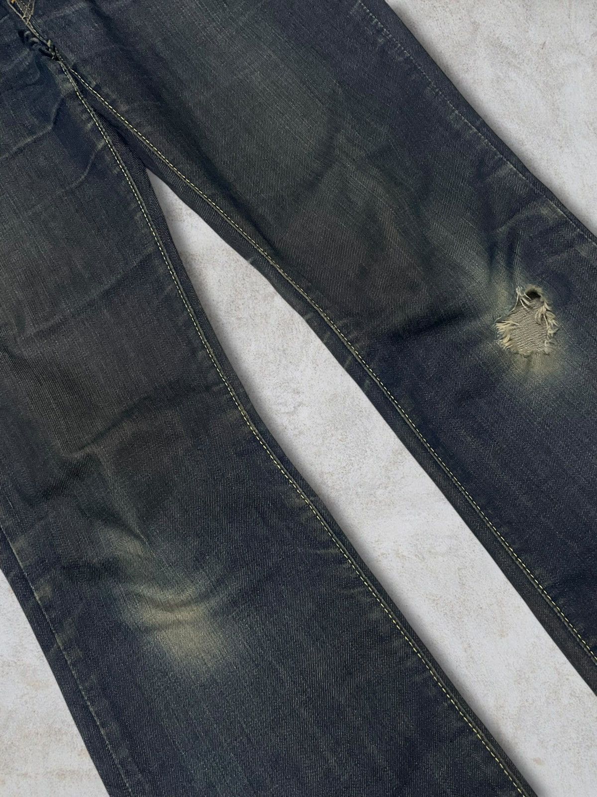 Levi's Vtg Y2k Levi’s Bootcut Streetstyle Distressed Washed Jeans Size US 32 / EU 48 - 8 Thumbnail