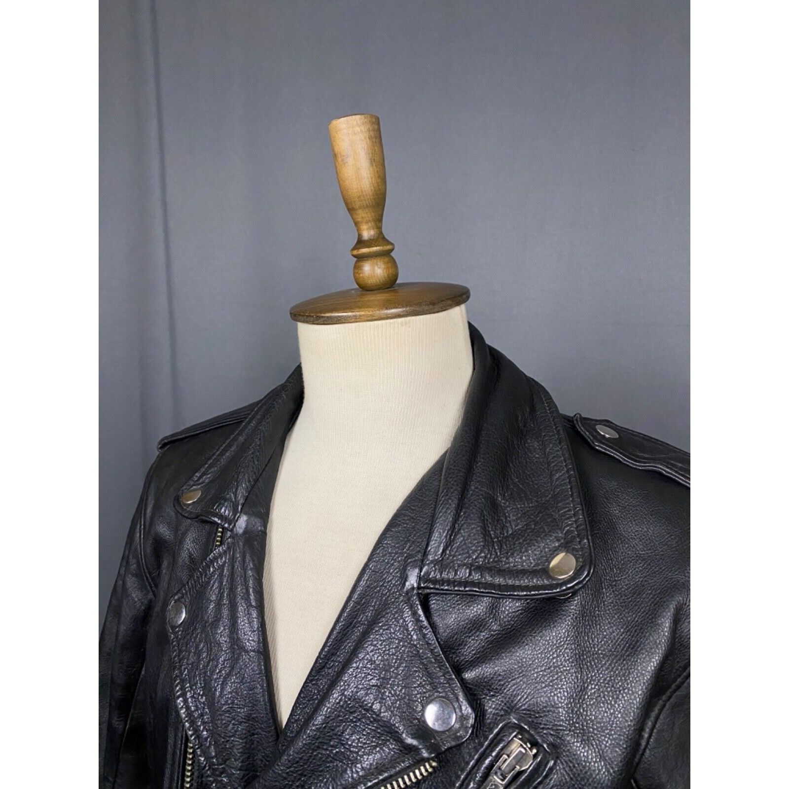 Raf by Raf Simons RARE! Raf Simons VTG Men's Black Leather Biker Jacket Size L Size US L / EU 52-54 / 3 - 6 Thumbnail