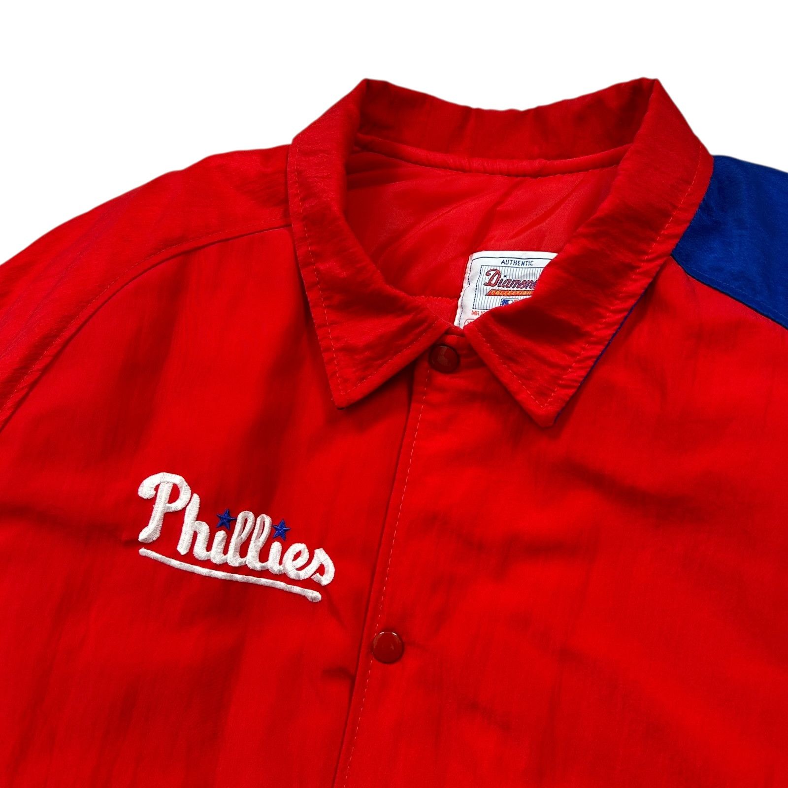 MLB VTG 90s PHILADELPHIA PHILLIES STARTER SATIN BOMBER JACKET Size US XL / EU 56 / 4 - 2 Thumbnail