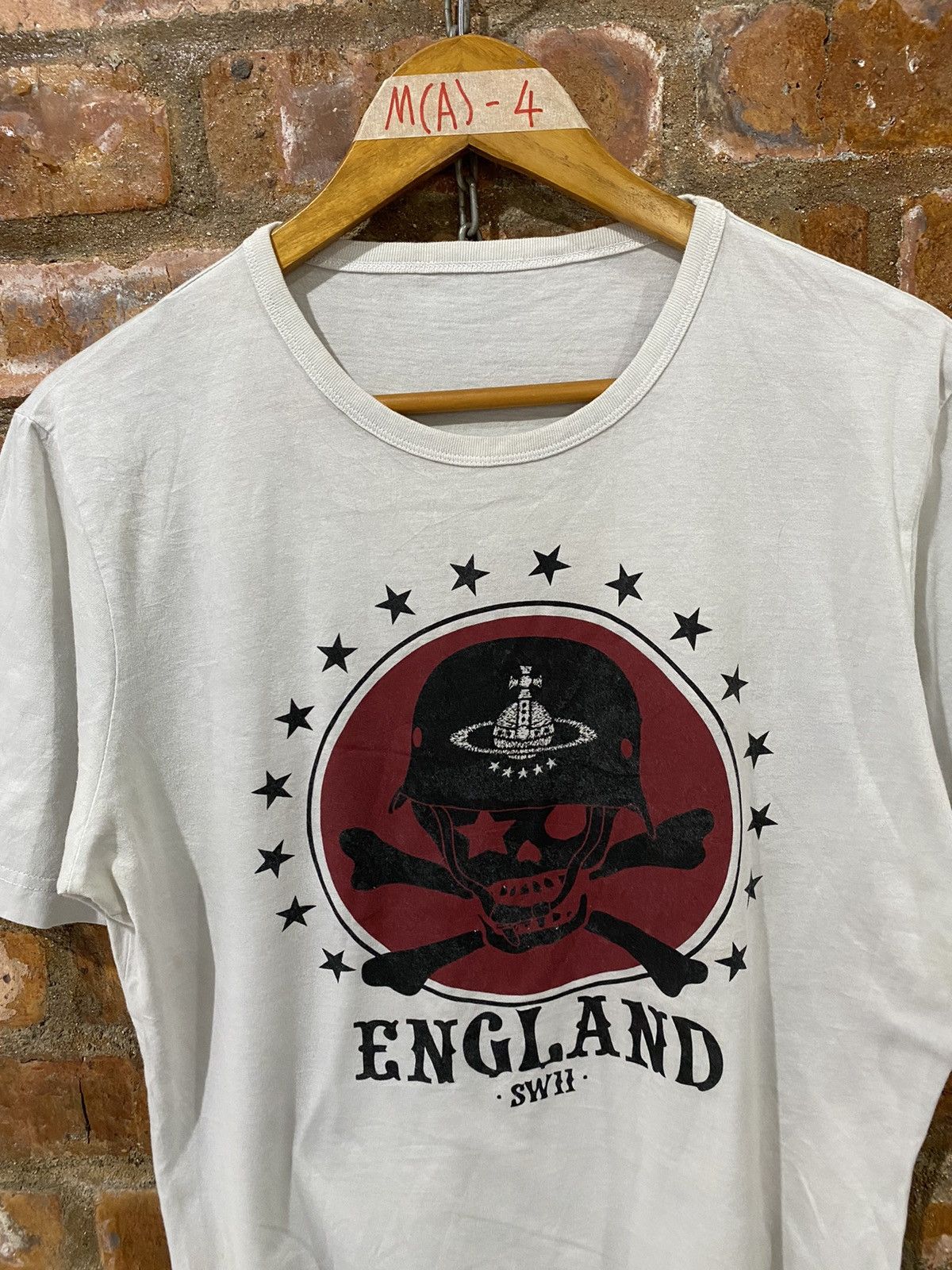 Vivienne Westwood AW13 Orb logo Cross Bone Skull England UK tee Size US L / EU 52-54 / 3 - 3 Thumbnail