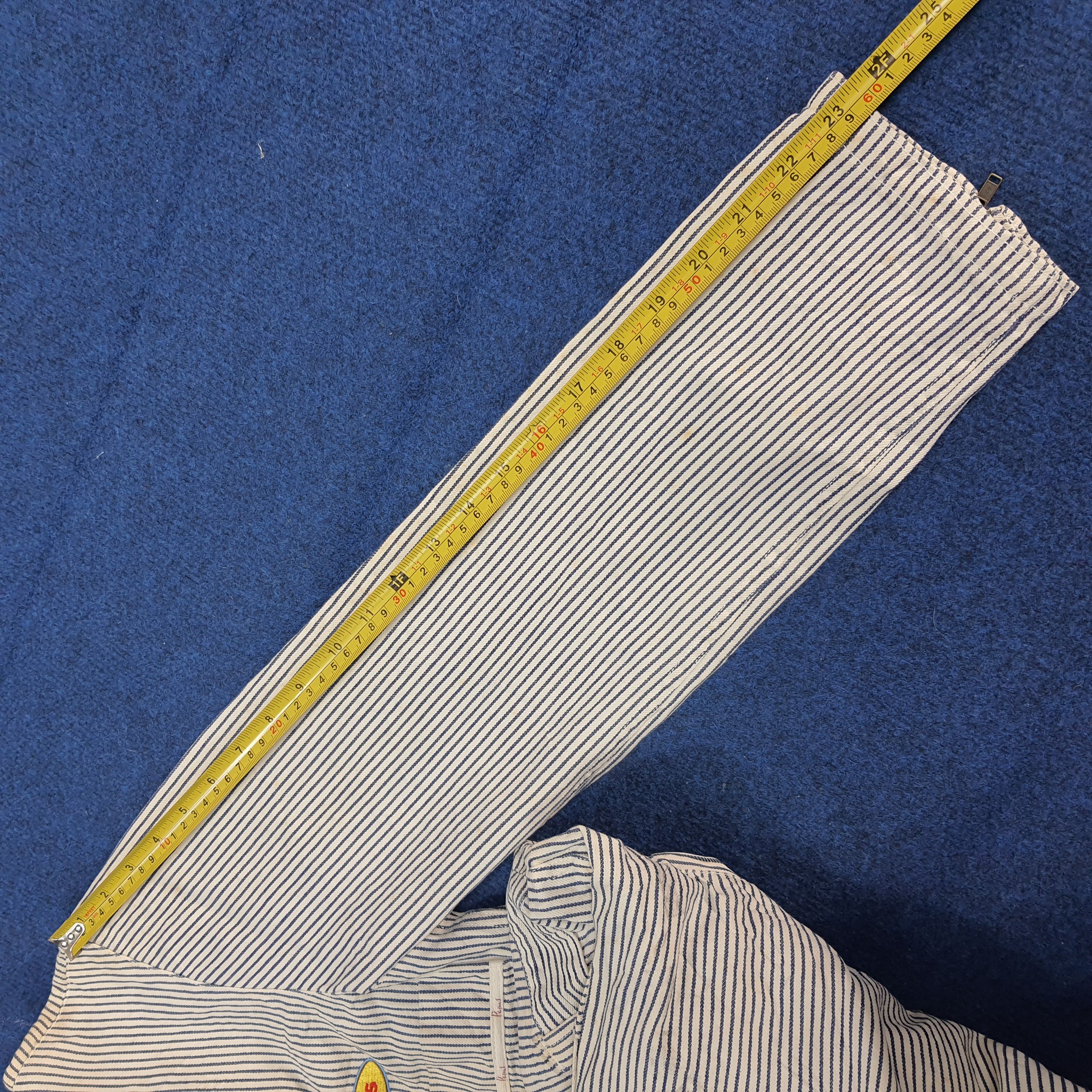 Japanese Brand PAPAS Hickory Stripe Custom Hysteric Coverall C302N19 Size US M / EU 48-50 / 2 - 12 Thumbnail