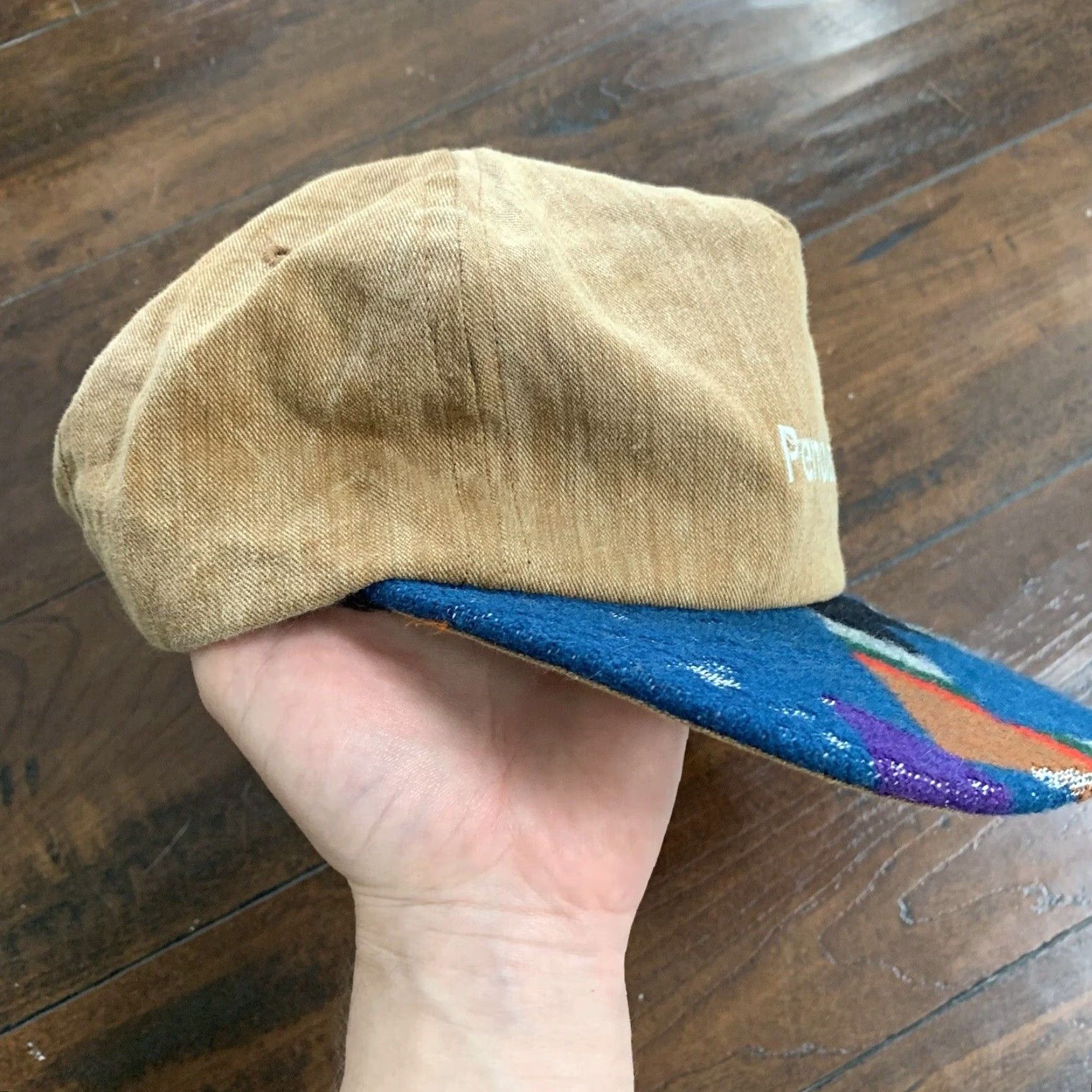 Pendleton VINTAGE Pendleton Wool Men Baseball Cap Adjustable Aztec Geometric 80s 90s Casual Blue Size ONE SIZE - 4 Thumbnail