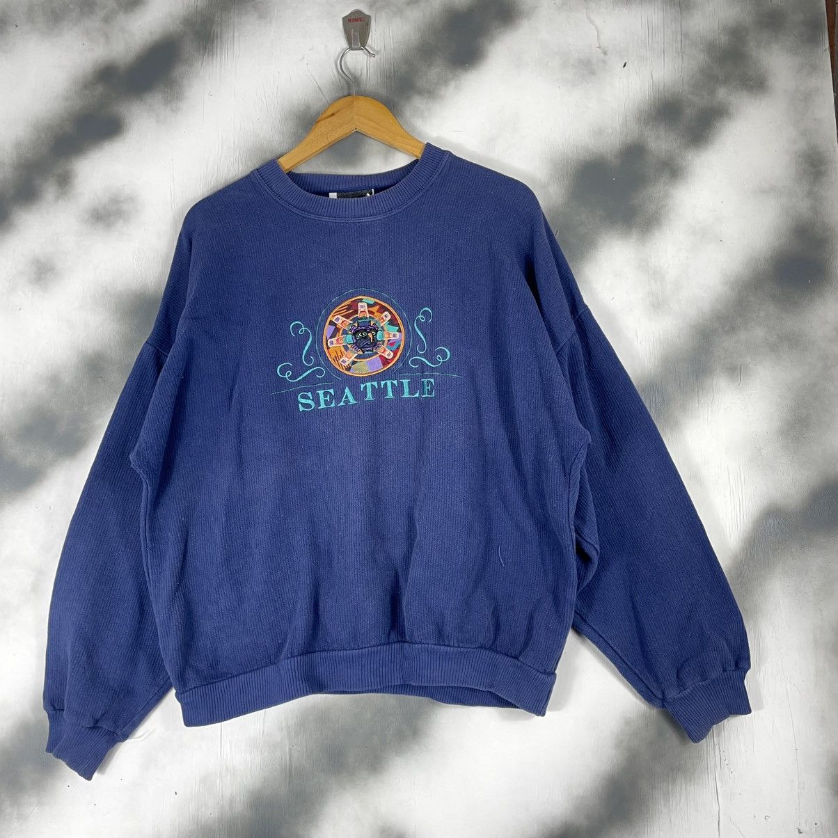 NFL Vintage Seattle Embroidered Big Logo Corduroy Size US L / EU 52-54 / 3 - 1 Thumbnail