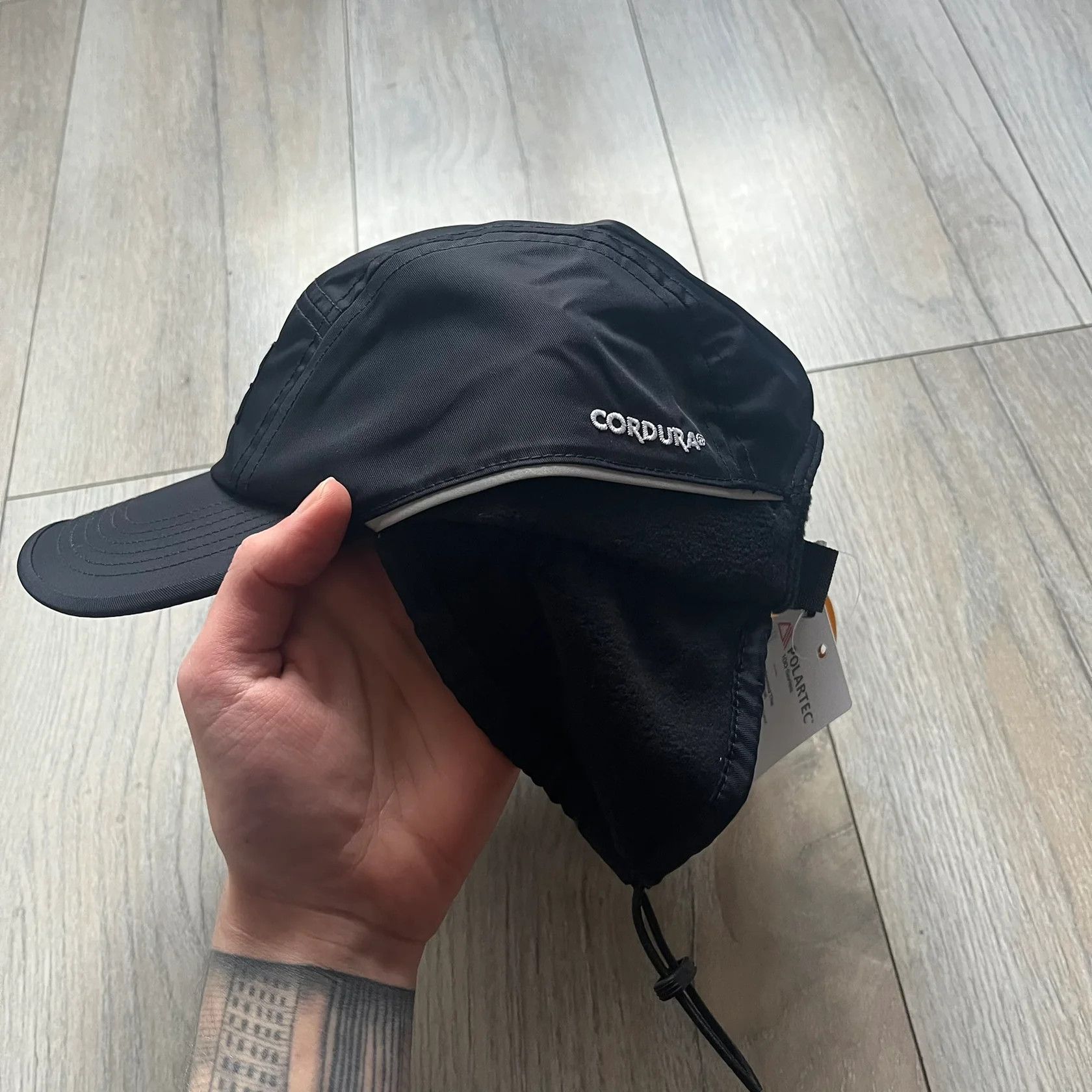 Supreme Supreme Polartec Lined Packable Earflap Camp Cap Black Size ONE SIZE - 3 Thumbnail