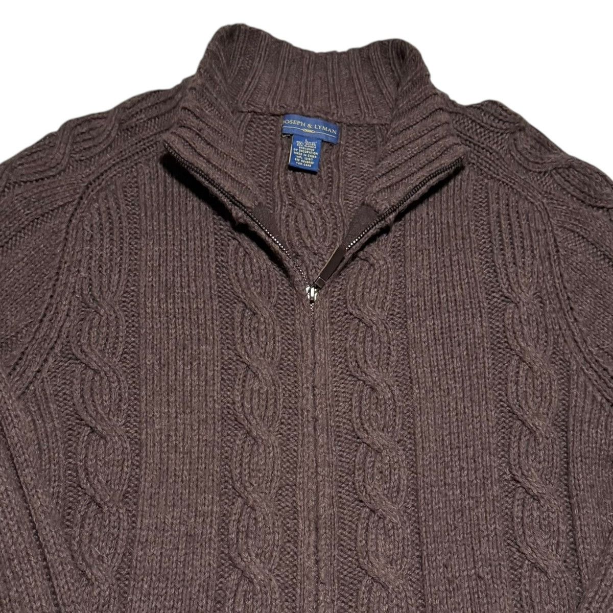 Joseph & Lyman Joseph & Lyman Cable Knit Full Zip Sweater Men's Large Size US L / EU 52-54 / 3 - 2 Thumbnail