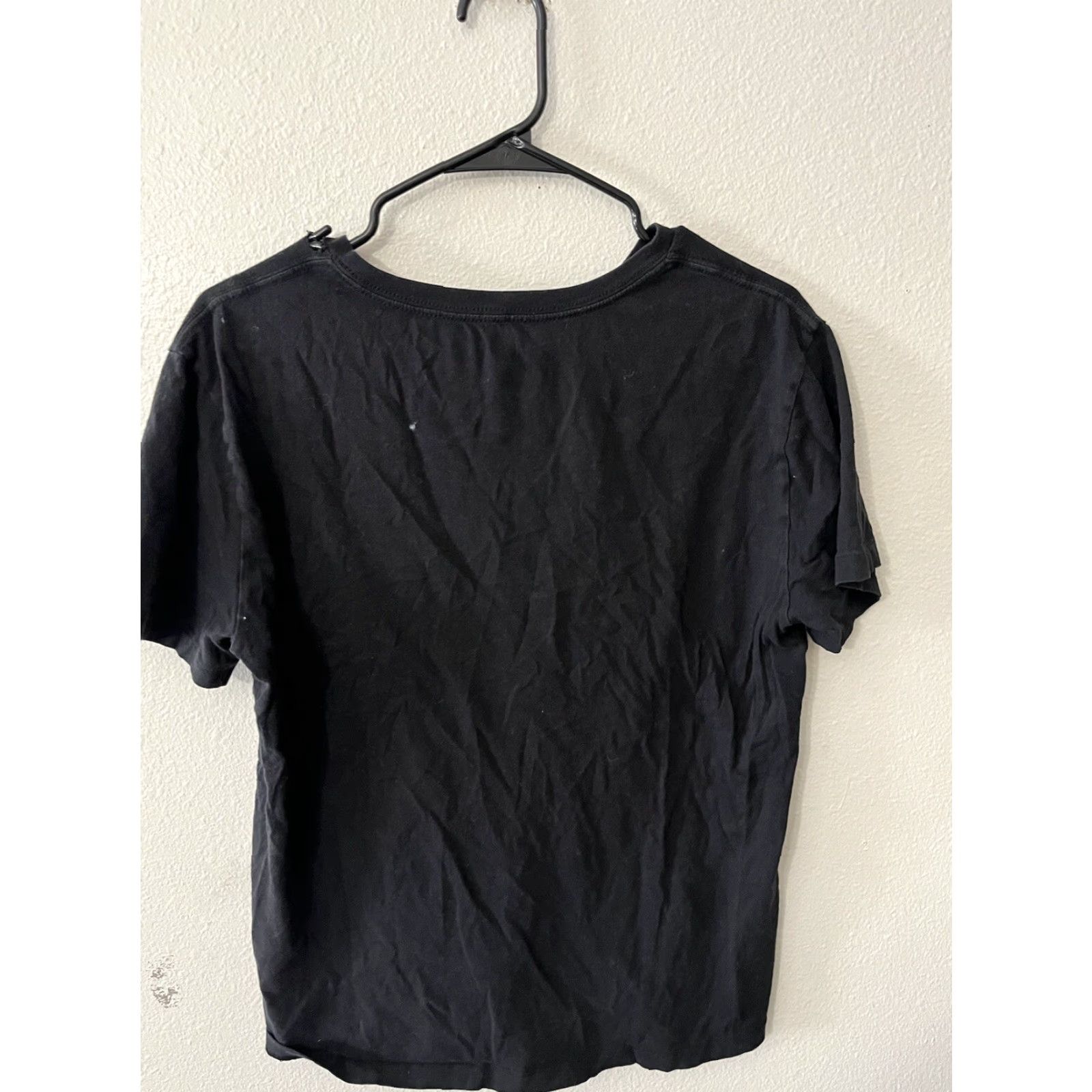 Gap VINTAGE Gap Women's T-Shirt Short Sleeve V-Neck Medium Black Solid Casual Basic Size M / US 6-8 / IT 42-44 - 2 Thumbnail