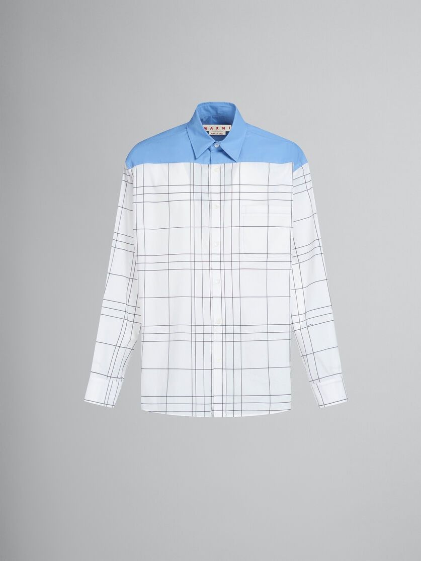 Marni o1w1db10824 Checked Shirt in White Blue Size US S / EU 44-46 / 1 - 1 Thumbnail