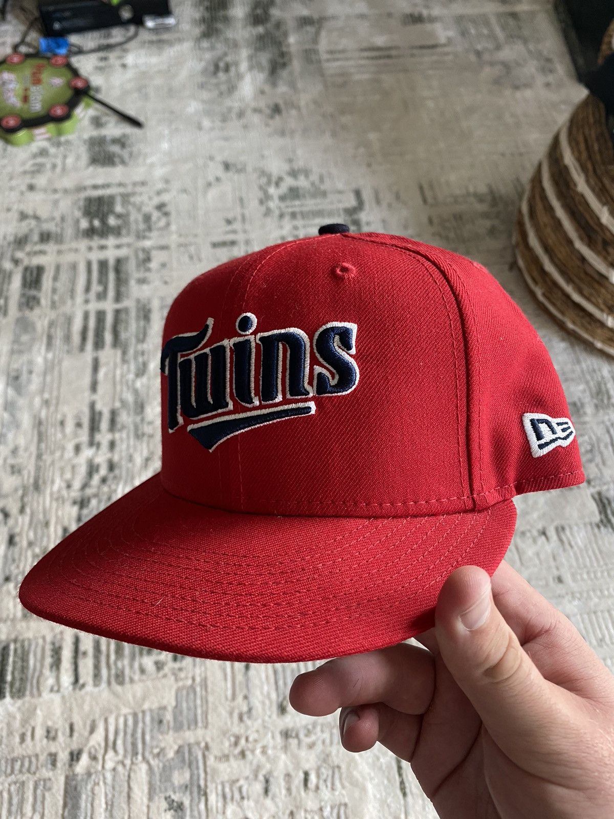 New Era New Era - Minnesota Twins Script Hat Red - Size 7 1/2 Size ONE SIZE - 4 Thumbnail