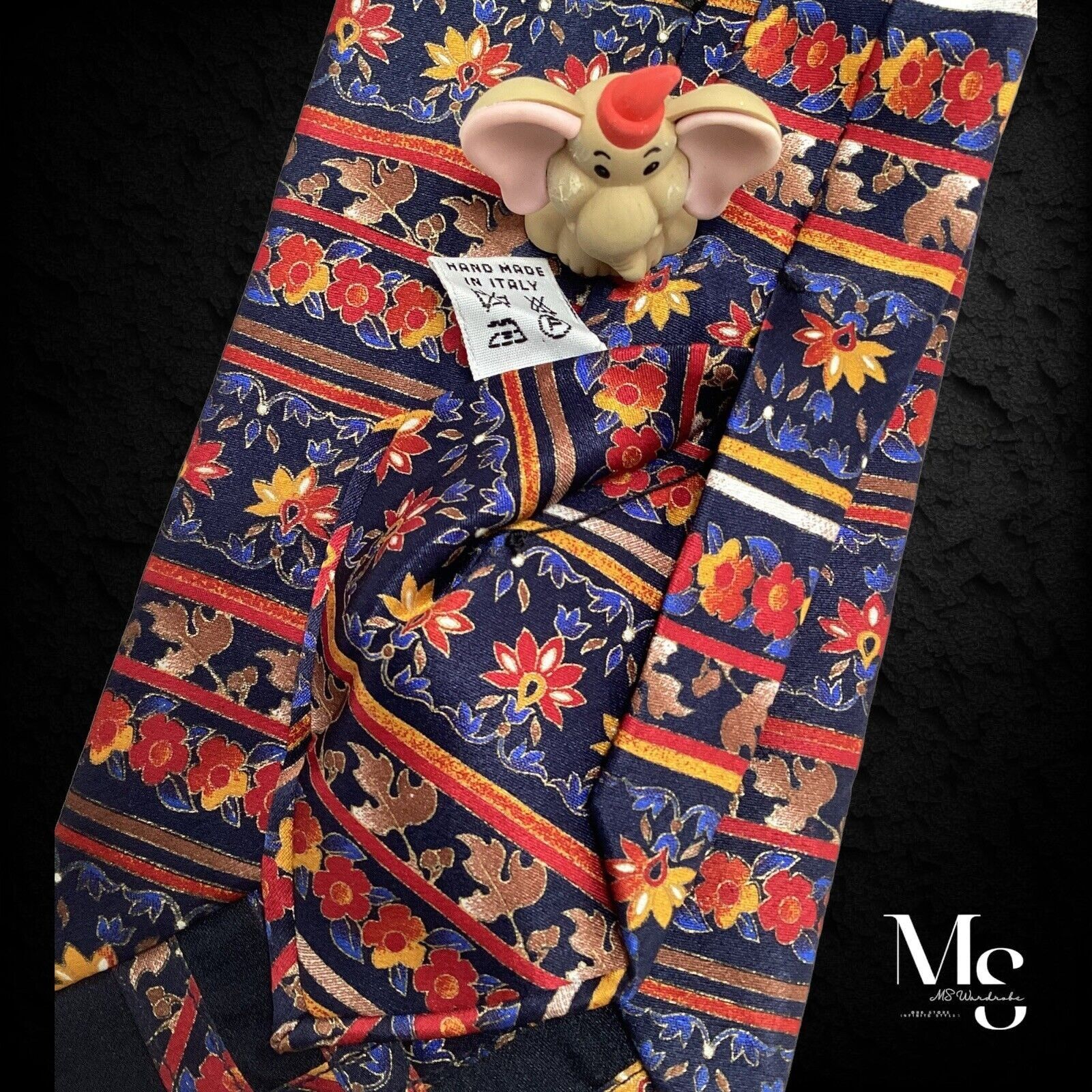 Zilli Zilli Blue Red Floral Luxury Silk Tie Hand Made In Italy Size ONE SIZE - 5 Thumbnail