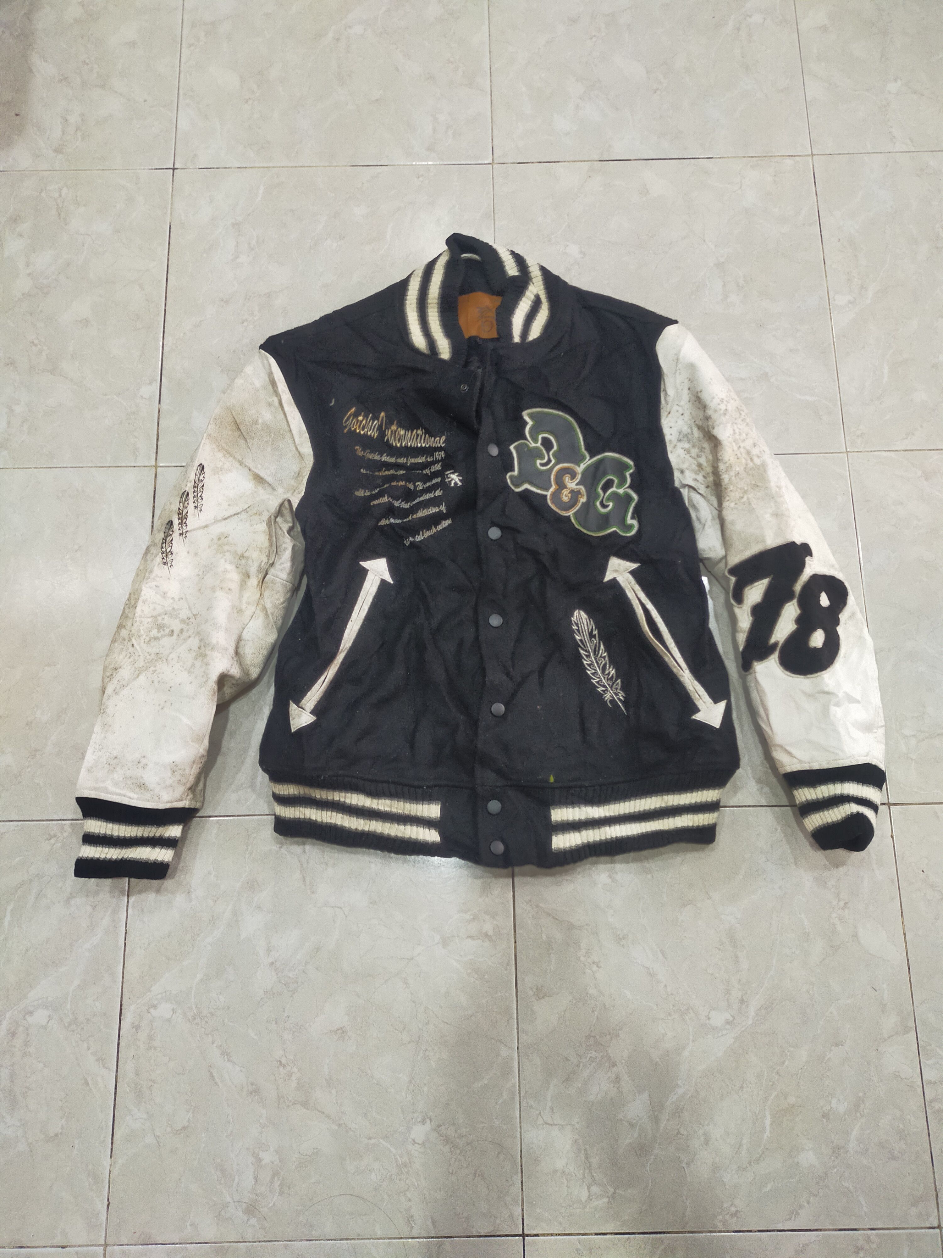 Gotcha × Hysteric Glamour × Varsity Jacket Gotcha Varsity Leather ...