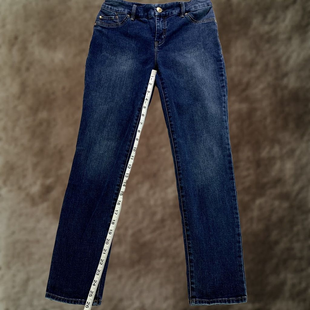 Vintage Chico’s So Slimming Slim Leg Ankle Women’s Jeans 27x26 Approximate Denim Blue 27 in 5-Pocket Design Slimming Jeans Womens Size 27" / US 4 / IT 40 - 1 Thumbnail