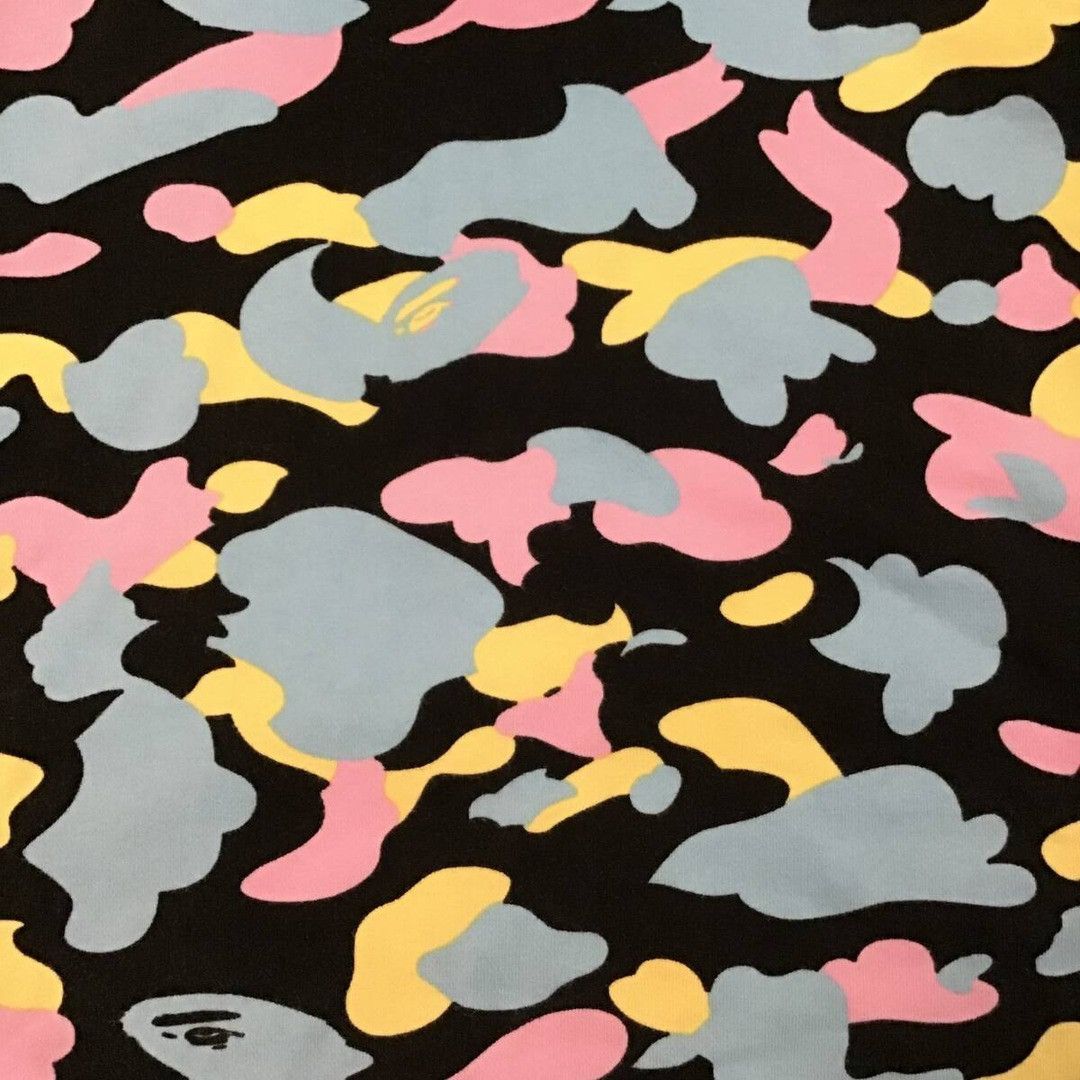 Bape BAPE cotton candy camo full zip hoodie multi camo NIGO APE Size US L / EU 52-54 / 3 - 2 Thumbnail