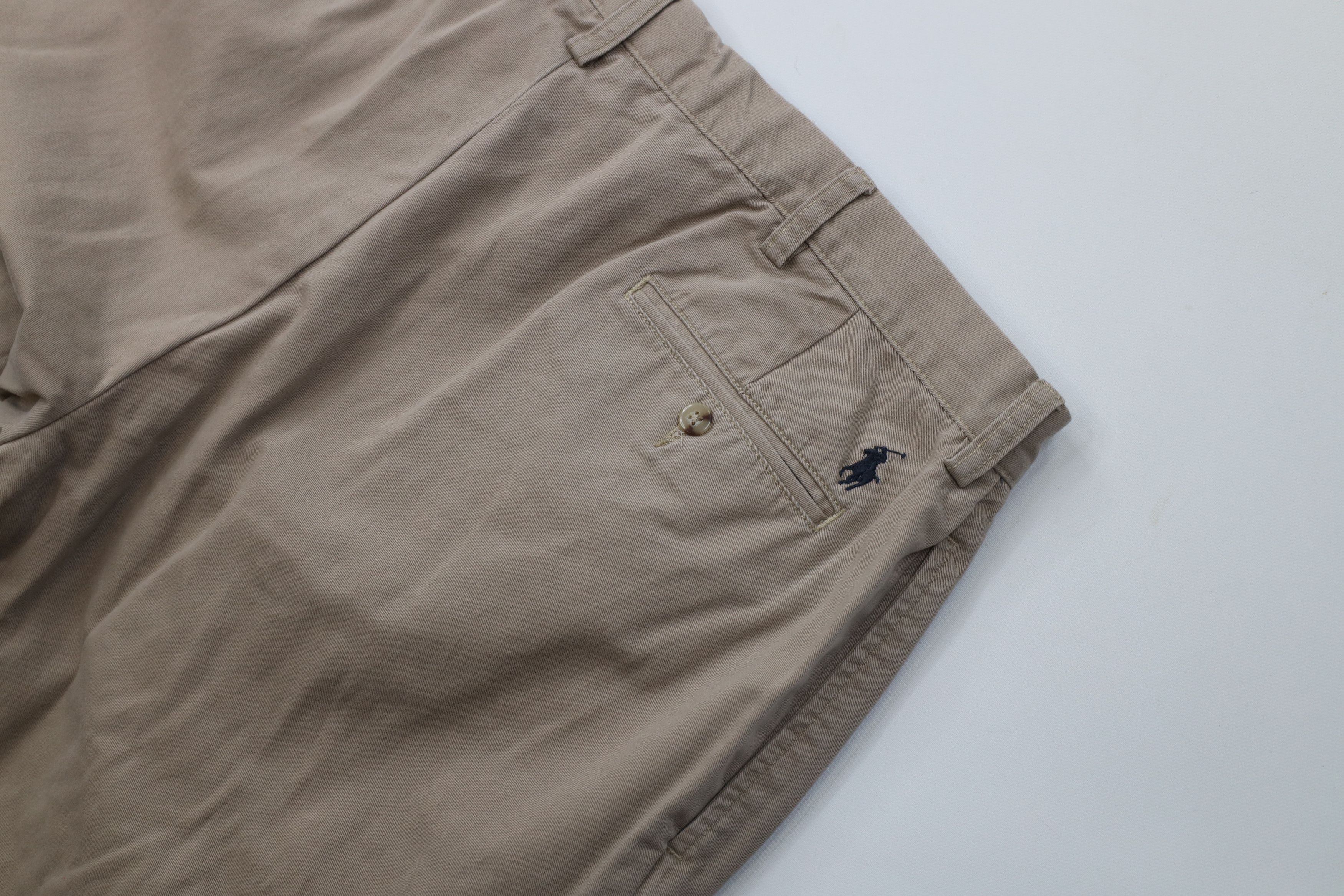 Ralph Lauren Vintage 90s Ralph Lauren Wide Leg Chino Pants Beige Cotton Size US 42 / EU 58 - 12 Thumbnail