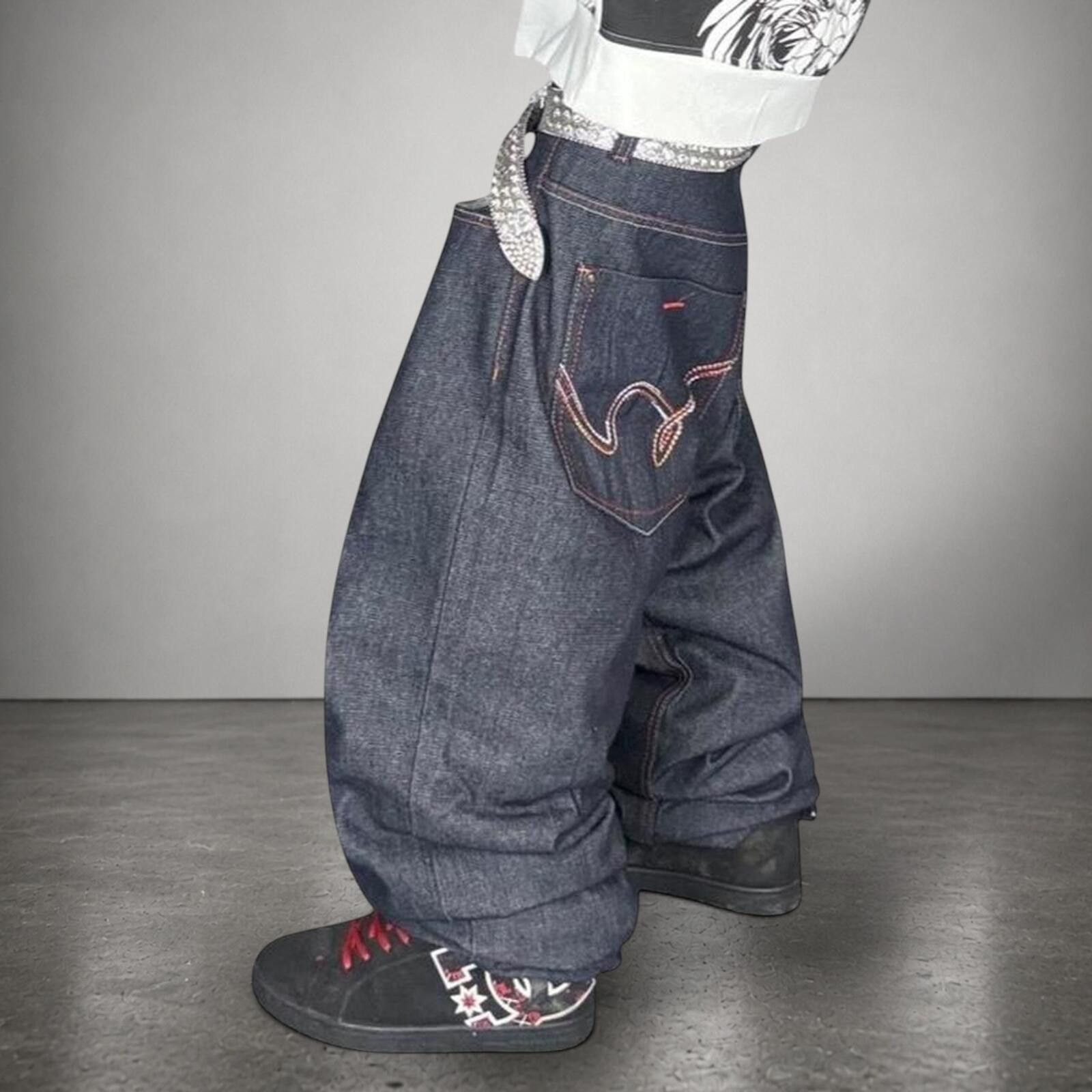 Southpole 5ive Jungle Y2K Gothic Wide Leg Alternative Jeans Size US 40 / EU 56 - 1 Thumbnail