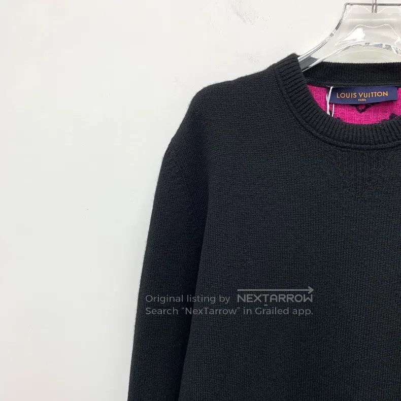 Louis Vuitton Louis Vuitton Color-block back logo and full-print cashmer Size US L / EU 52-54 / 3 - 3 Thumbnail