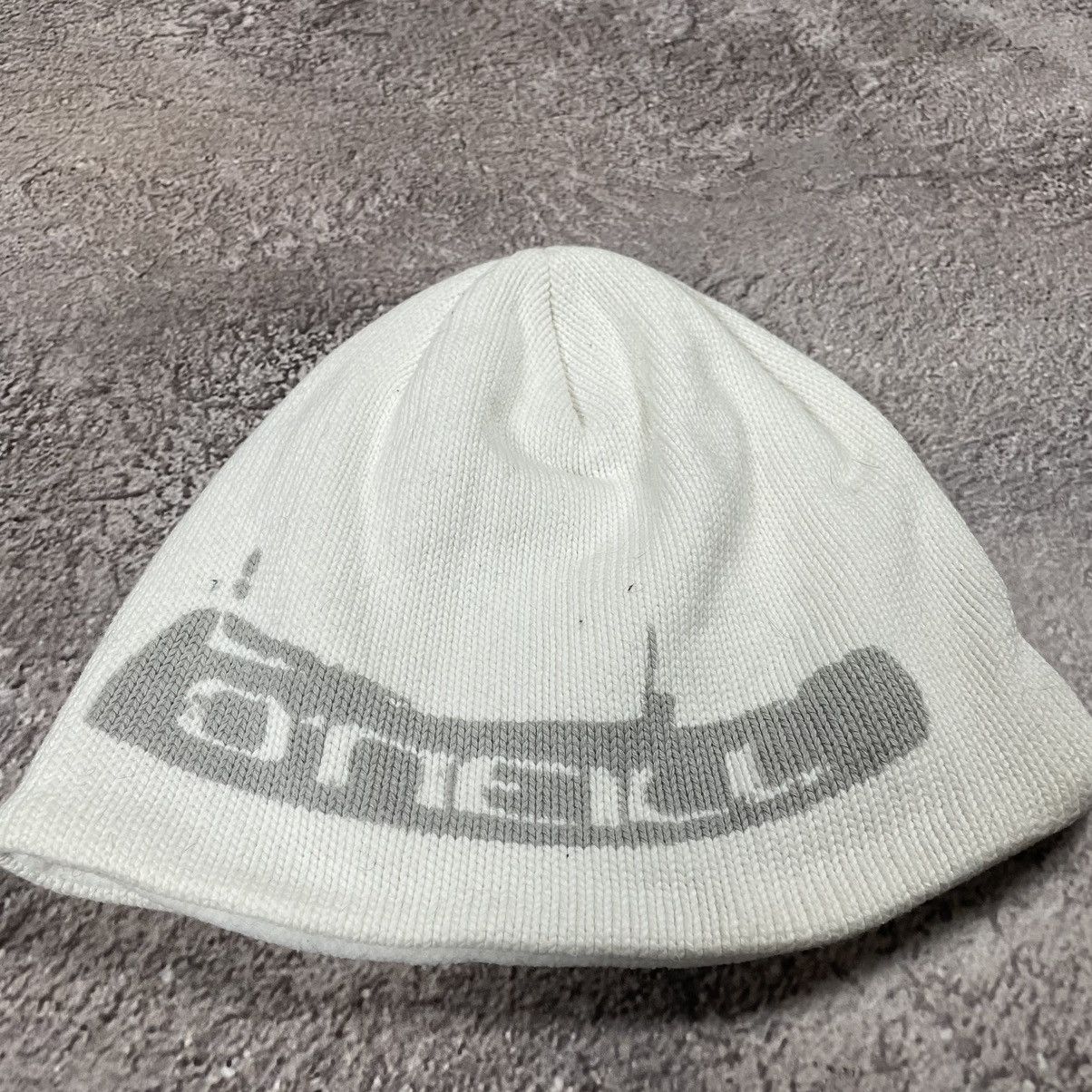 Vintage Vintage 90s ONeill Cream Mohair Beanie Knit Hat Grunge OS Size ONE SIZE - 4 Thumbnail