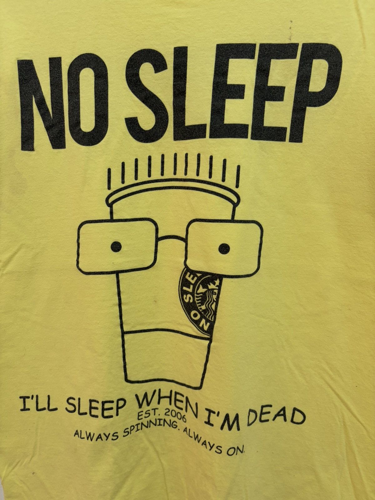 Band Tees NO SLEEP RECORDS HARDCORE PUNK ROCK INDEPENDENT RECORD LABEL Size US M / EU 48-50 / 2 - 5 Thumbnail