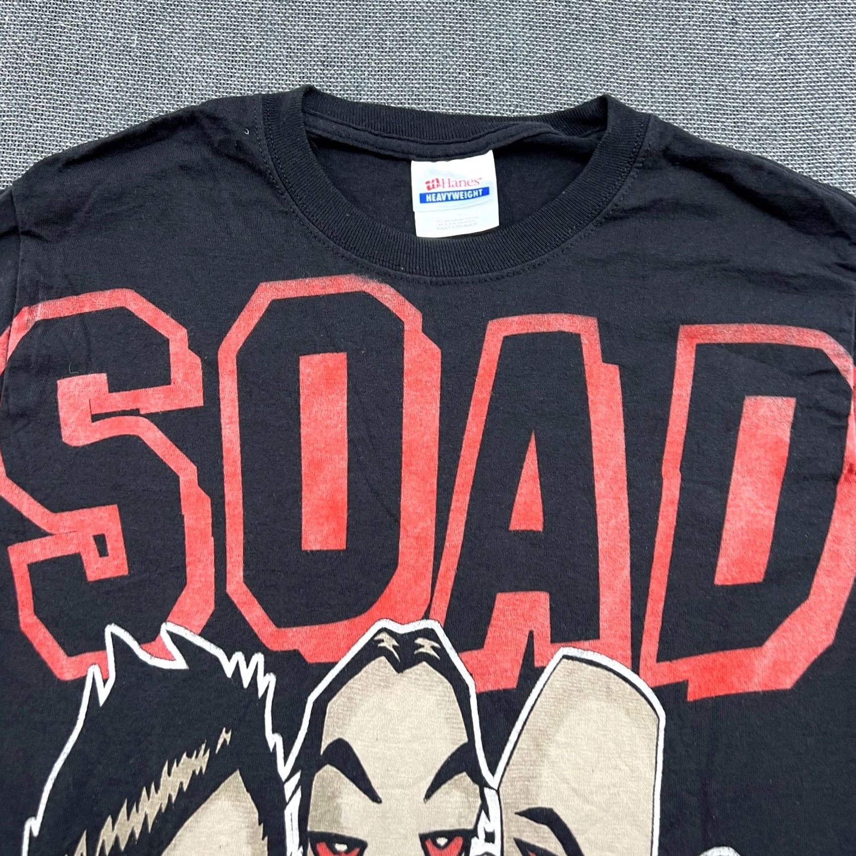 Hanes VINTAGE Hanes SOAD Cartoon T-Shirt Mens Small Black Tee Music Band Shirt Men XS Size US S / EU 44-46 / 1 - 4 Thumbnail