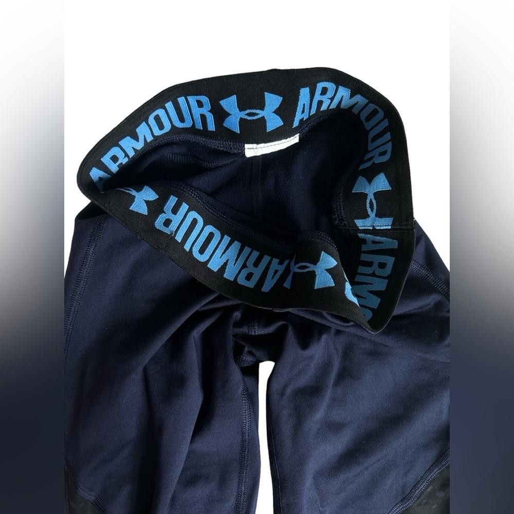 Under Armour Navy blue and black underarmour leggings small Size 28" / US 6 / IT 42 - 1 Thumbnail
