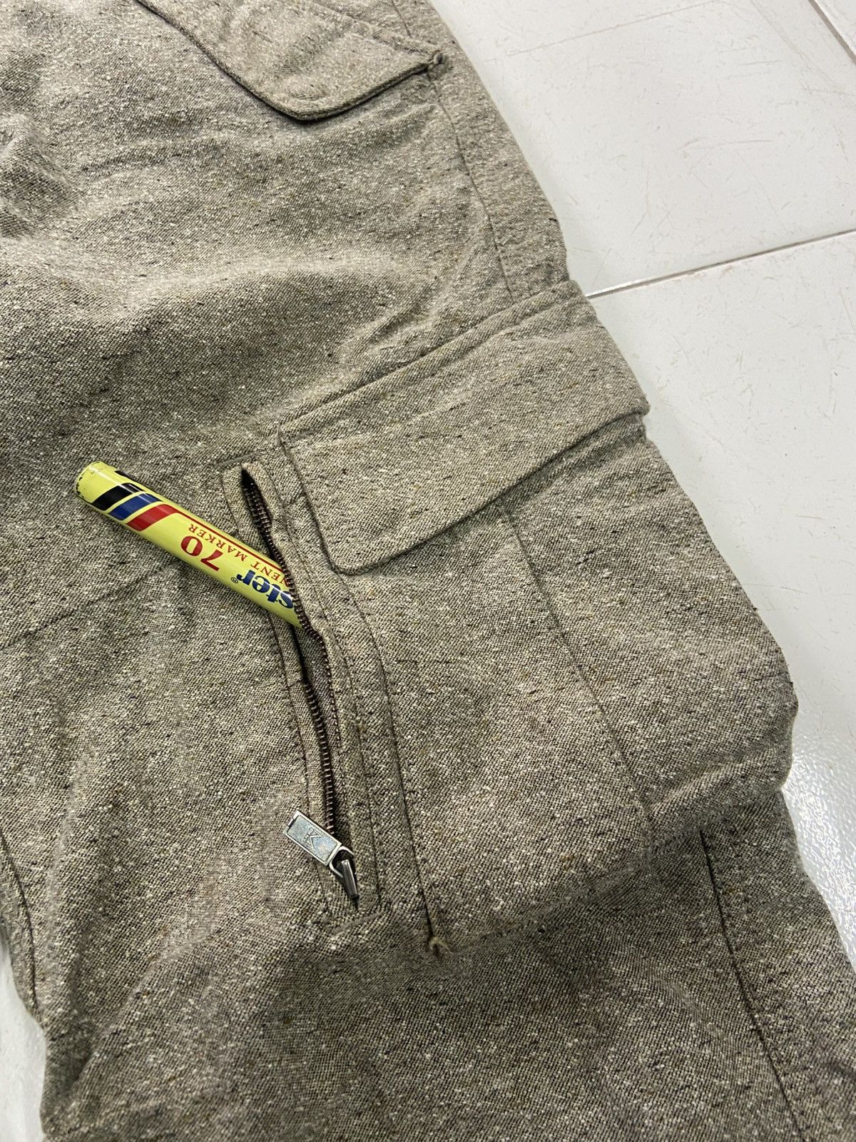 DKNY VINTAGE DKNY WOOL CARGO PANTS Size US 30 / EU 46 - 2 Thumbnail