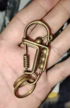Vintage Copper Wire Car Key Ring Size ONE SIZE - 6 Thumbnail