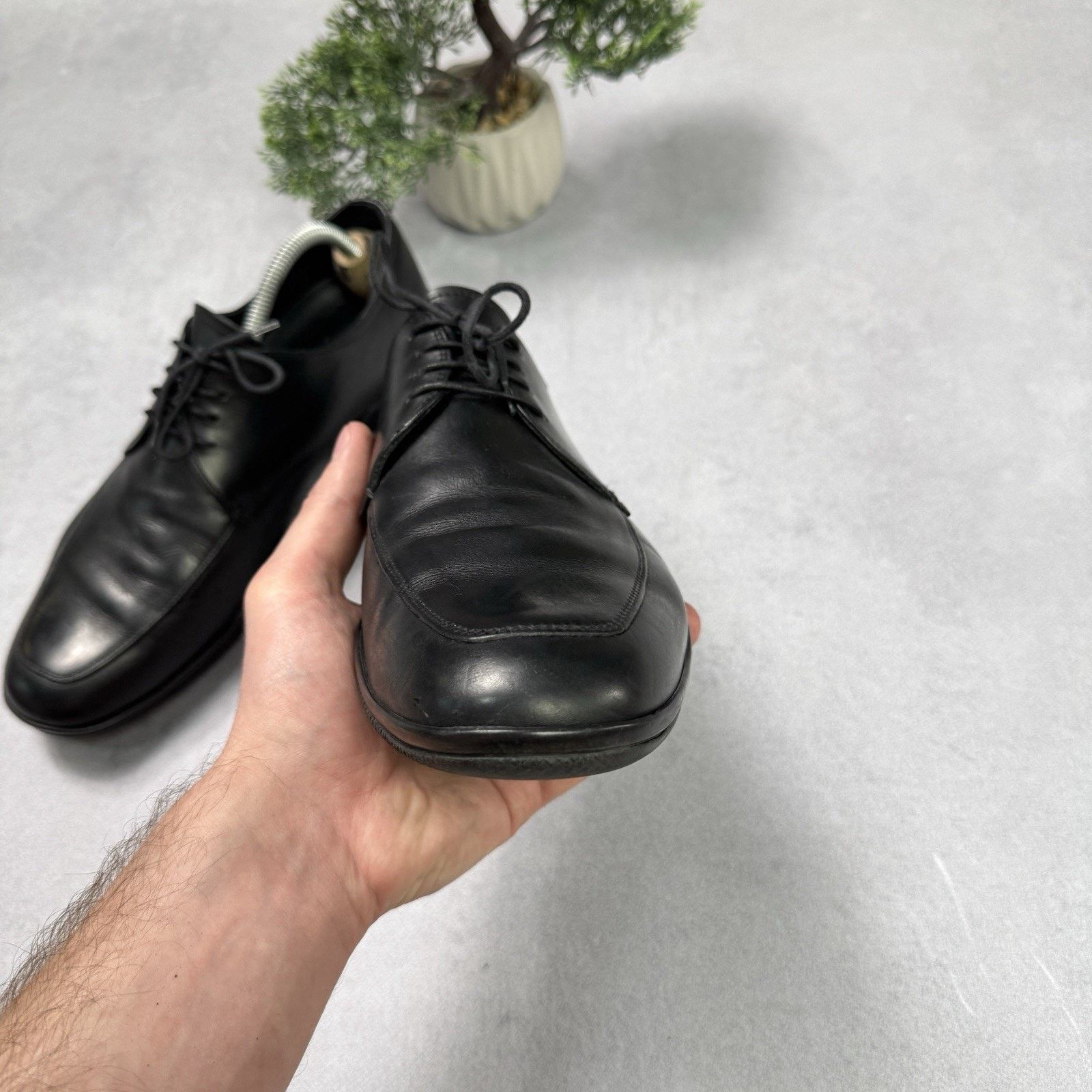 Prada Prada 1217 Black Leather Men's Shoes Casual Size 8 US 9 Size US 9 / EU 42 - 17 Thumbnail