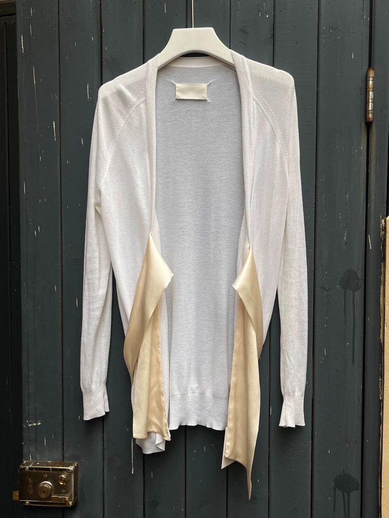 Maison Margiela Maison Margiela Silk stitching ribbon cardigan sweater Size S / US 4 / IT 40 - 3 Thumbnail