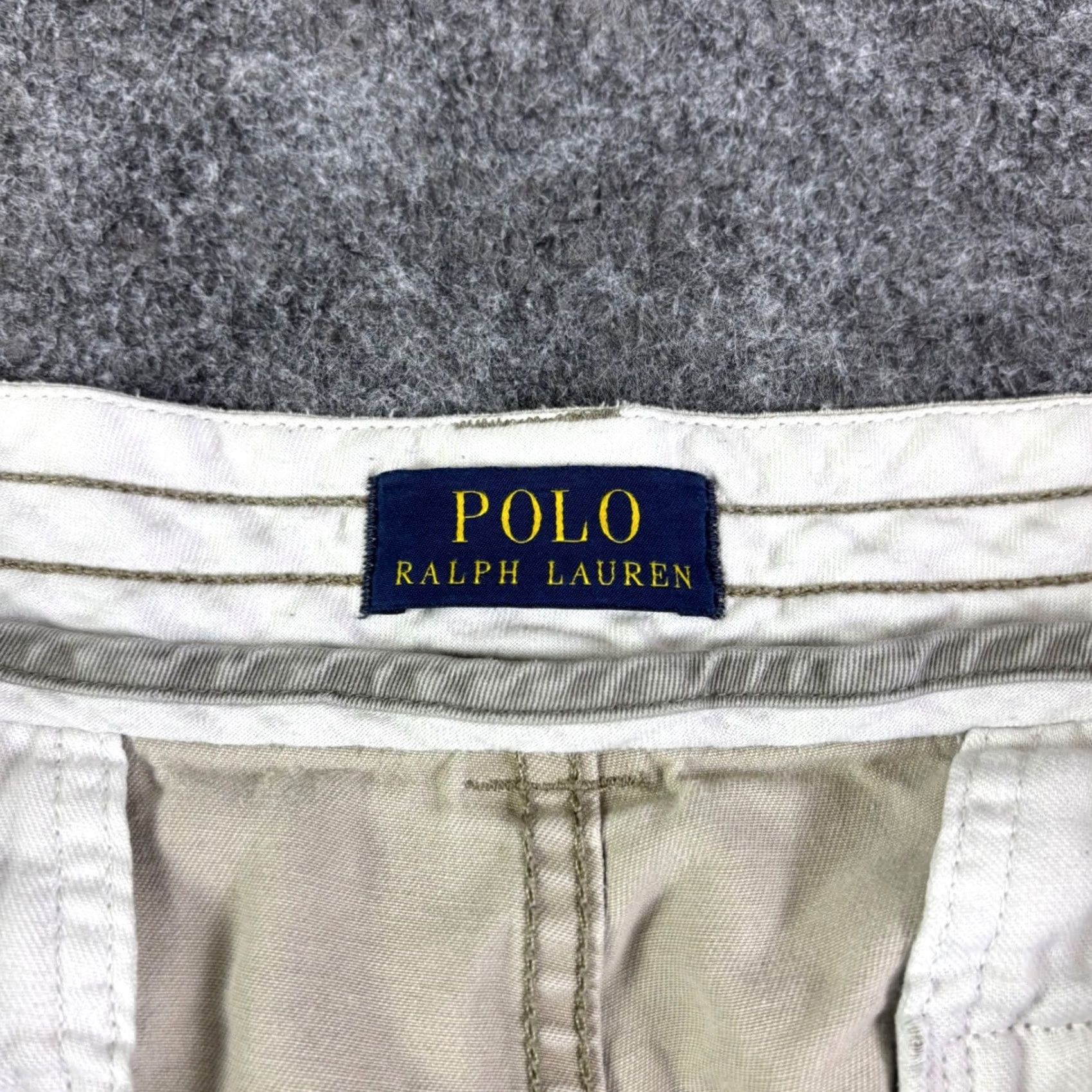 Polo Ralph Lauren Polo Ralph Lauren Mens Cargo Shorts Tan Khaki Distressed Frayed Hem Size 36 Size US M / EU 48-50 / 2 - 7 Thumbnail