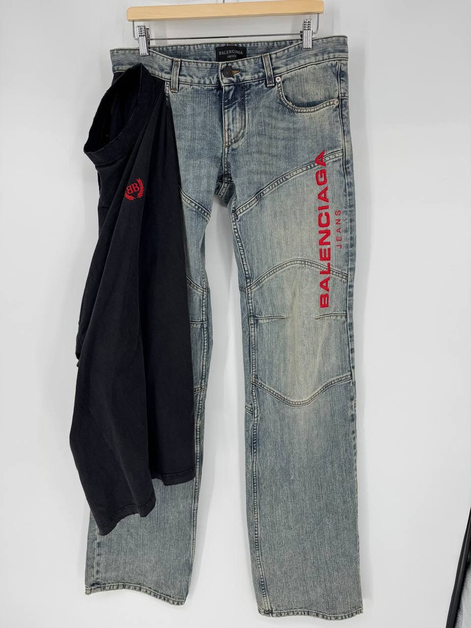 Balenciaga Balenciaga Italian Indigo Ring Flared Jeans with shirt Size US 31 - 3 Thumbnail