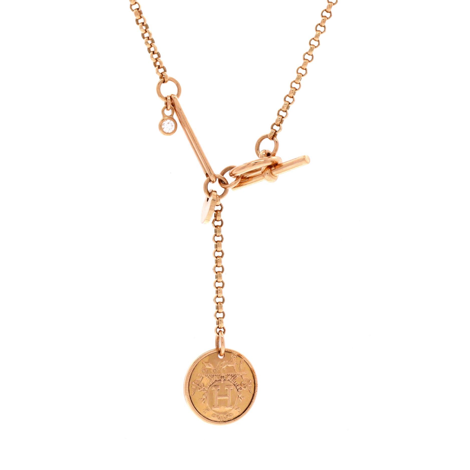 Hermes Ex-Libris Pendant Necklace Size ONE SIZE - 1 Thumbnail