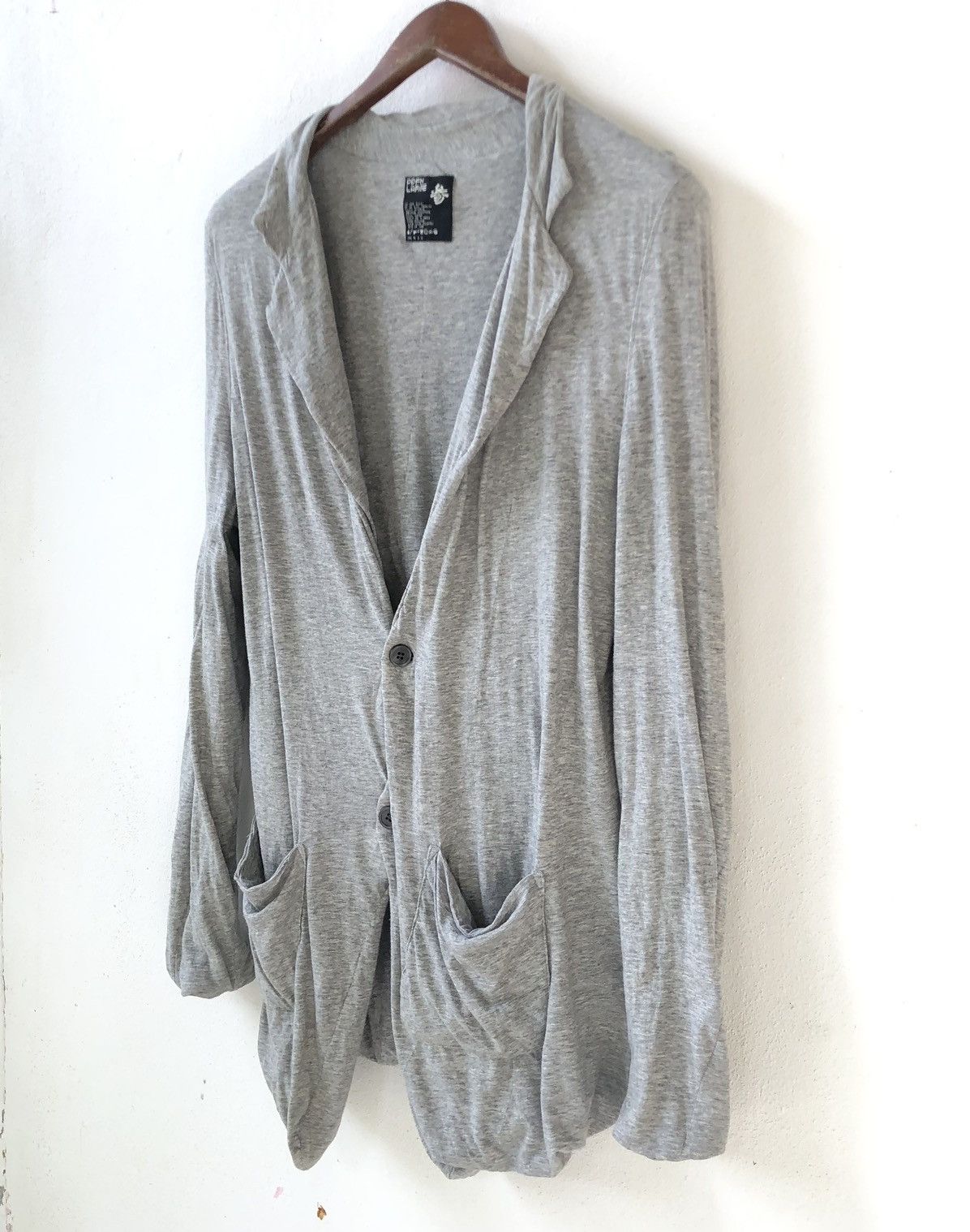 Japanese Brand PPFM Asemmetrical Double Layer Cardigan Size US M / EU 48-50 / 2 - 4 Thumbnail