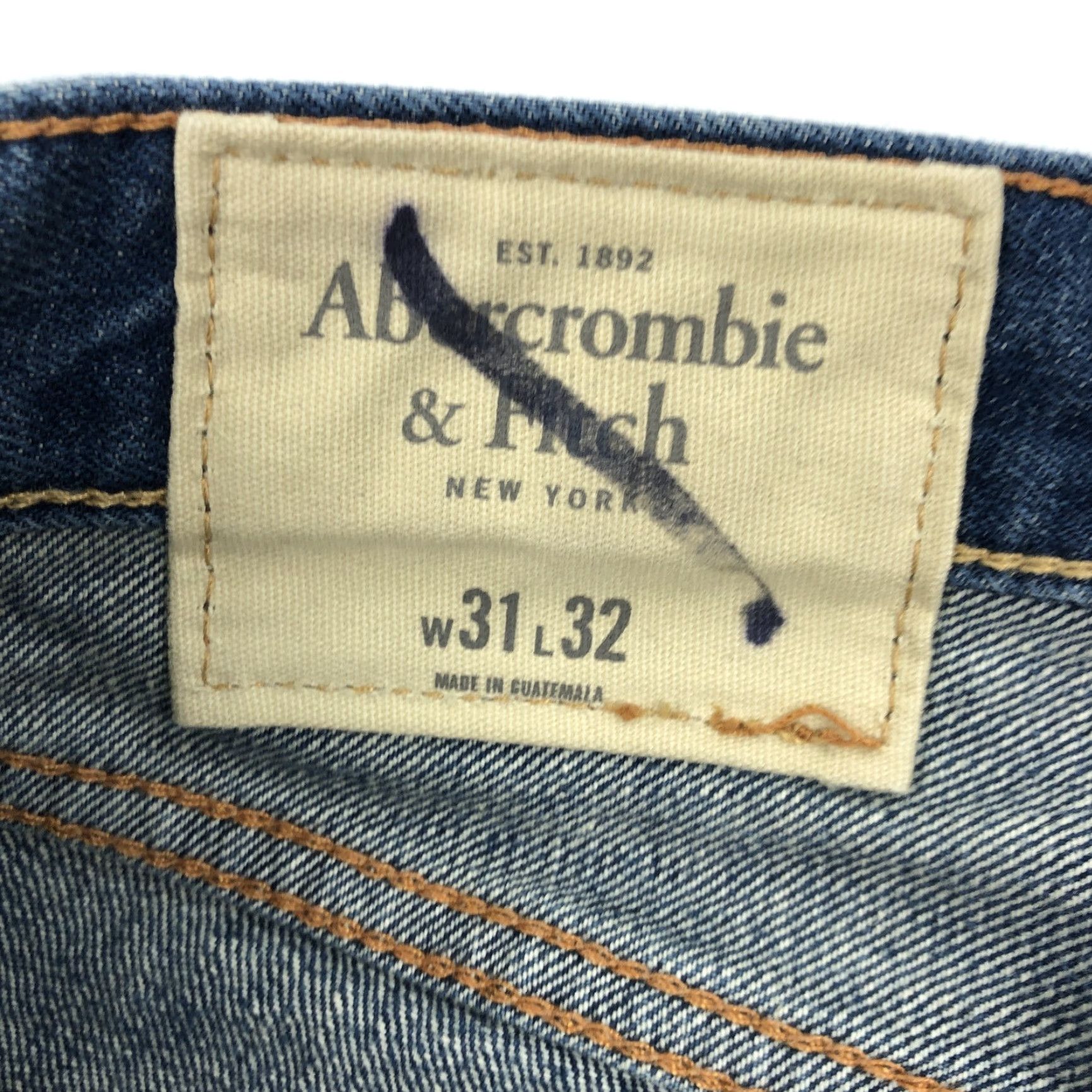 Abercrombie & Fitch Abercrombie & Fitch The AF Skinny Jeans Distressed Button Fly W31 L32 Women's Denim Blue 5-Pocket Pocket Rise Mid Regular Size 24" / US 00 / IT 34 - 6 Thumbnail