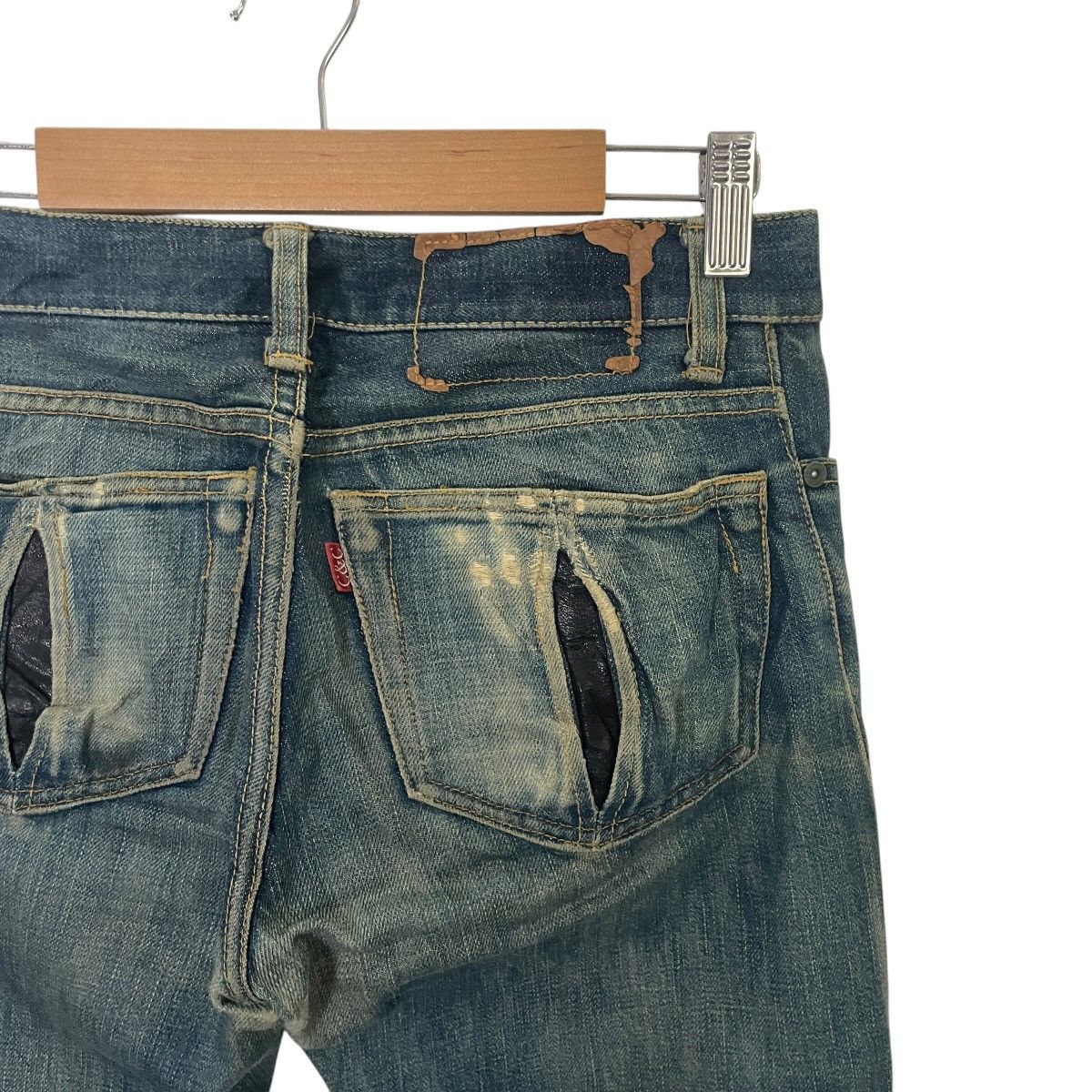 Japanese Brand Vintage Clet & Cobra Skulls Distressed Denim Size 29" - 11 Thumbnail
