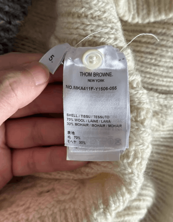 Thom Browne Thom Browne splicing color sweater-wxx Size US XXL / EU 58 / 5 - 4 Thumbnail