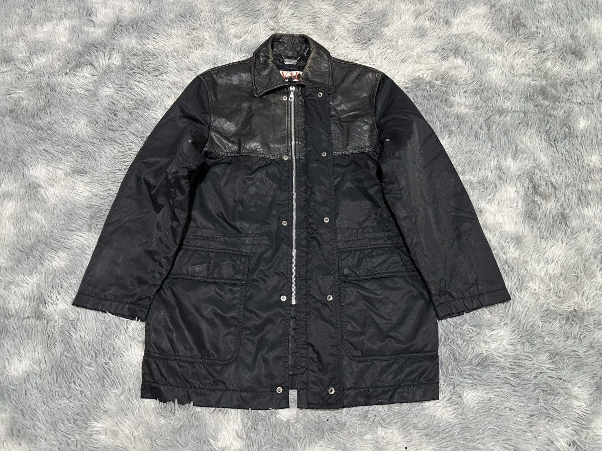 Valentino 🔥Archived Valentino Hybrid Cowhide Leather Jacket Patina Size US XL / EU 56 / 4 - 4 Thumbnail
