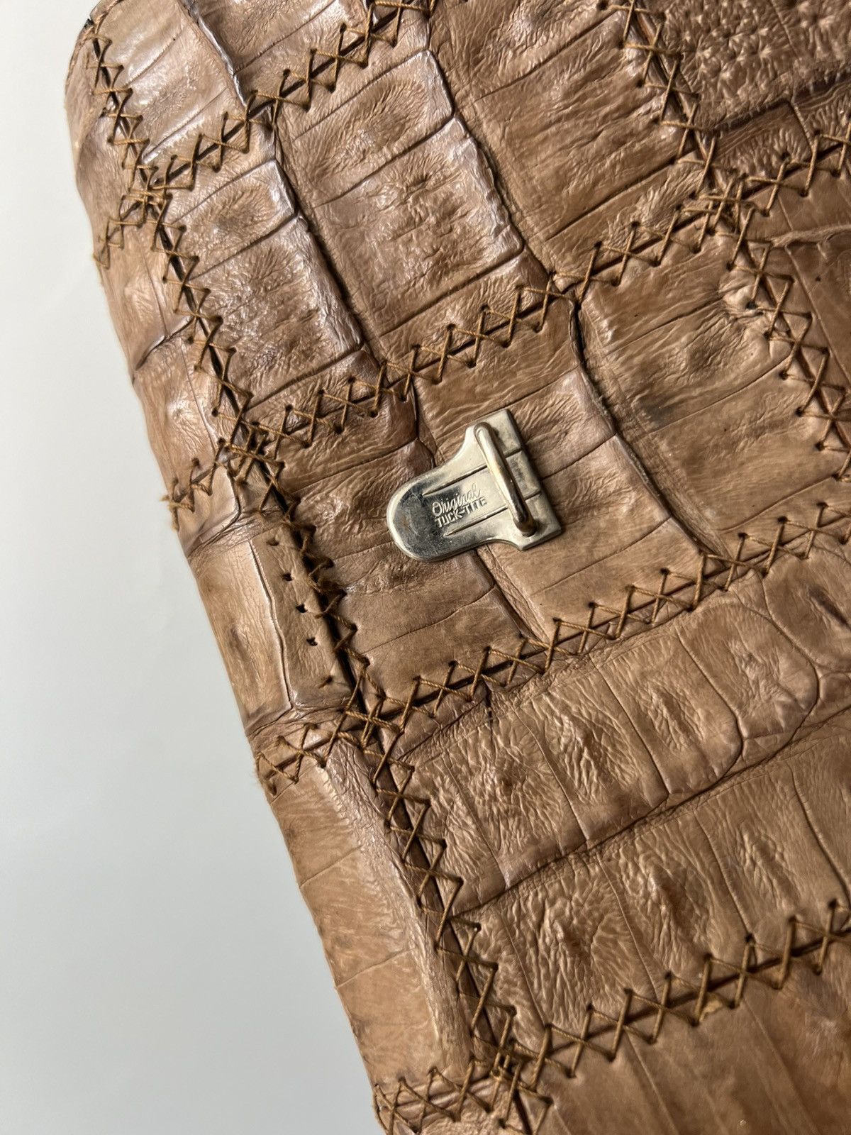 Vintage Vintage Women's Leather bag Crocodile Leather Made By Jaguar Size ONE SIZE - 20 Thumbnail