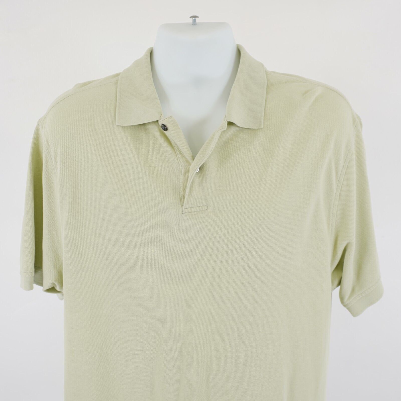 Jos. A. Bank Jos A Bank Stays Cool Light Green Large Cotton Collared Polo Size US L / EU 52-54 / 3 - 1 Thumbnail