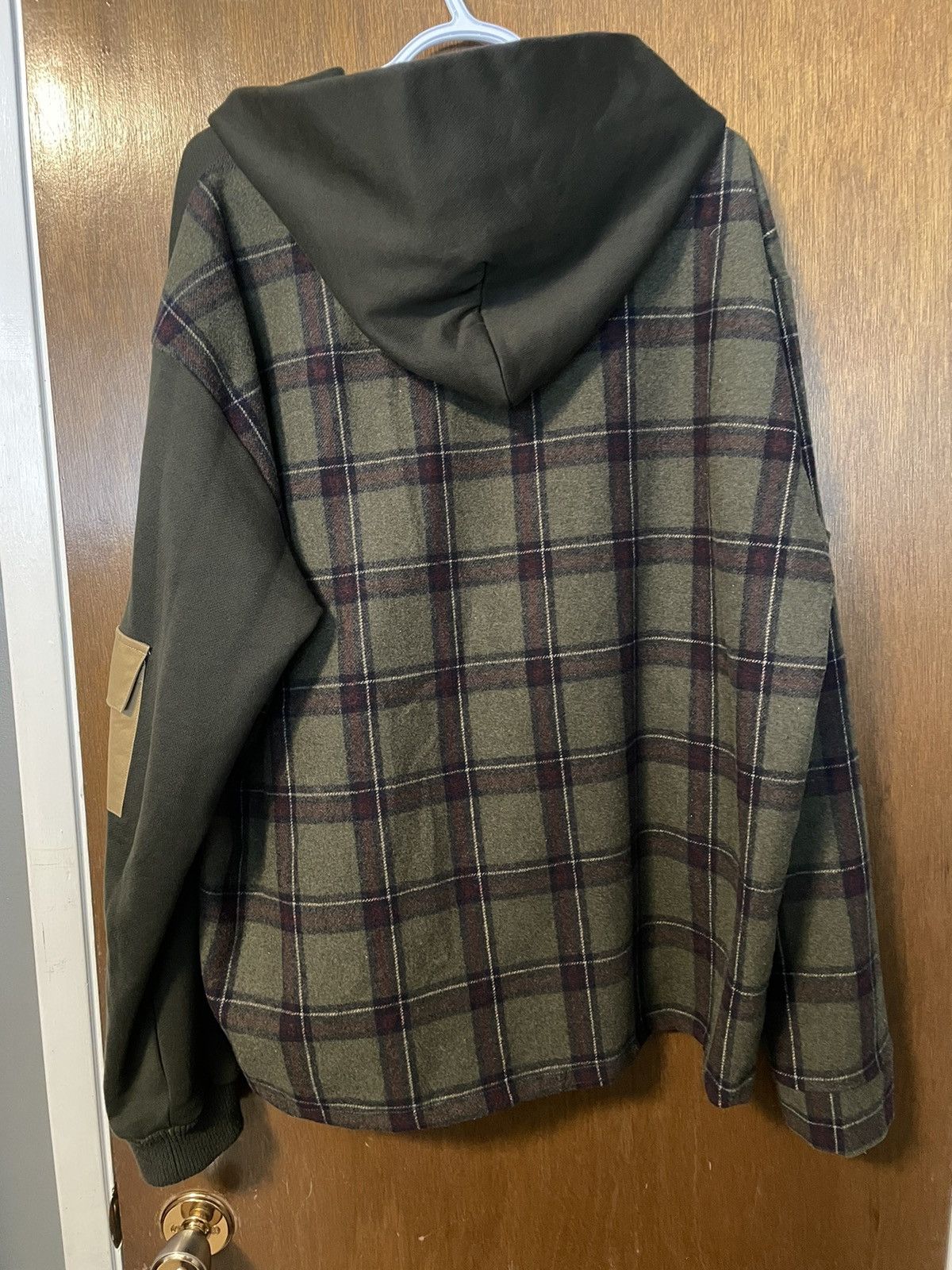 Menace Menace Split Wool Plaid Green Hoodie Size US L / EU 52-54 / 3 - 5 Thumbnail