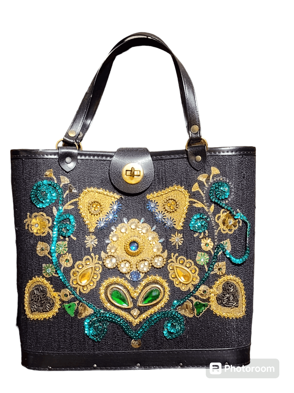 Vtg.Bead & Sequin Embellished purse