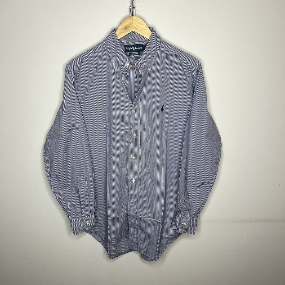 Polo Ralph Lauren × Vintage POLO RALPH LAUREN Shirt Button Up Long Sleeve Striped Size US XL / EU 56 / 4 - 1 Thumbnail