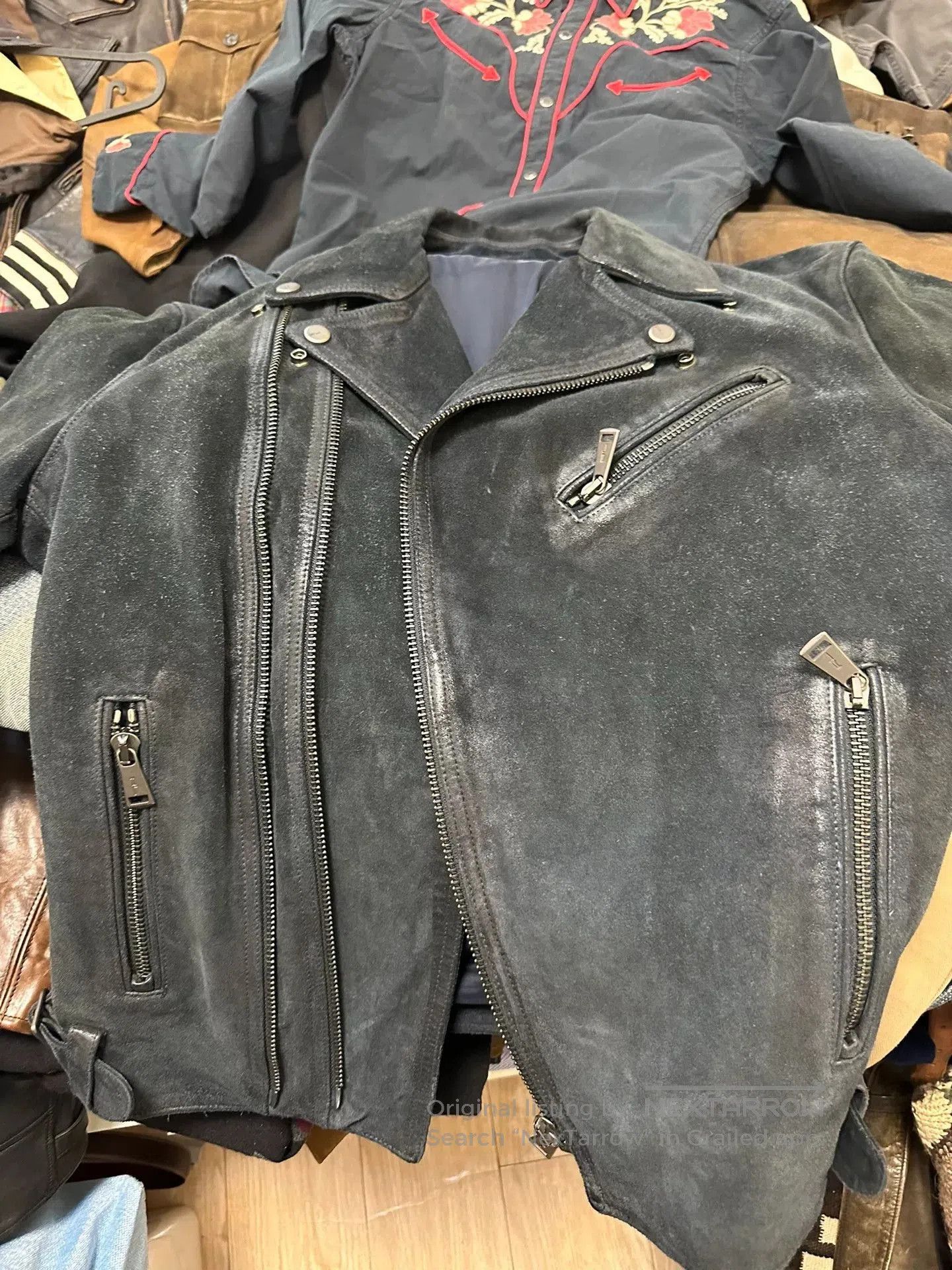 Ralph Lauren Black Label ralph lauren suede leather motorcycle jacket. Size US L / EU 52-54 / 3 - 2 Thumbnail