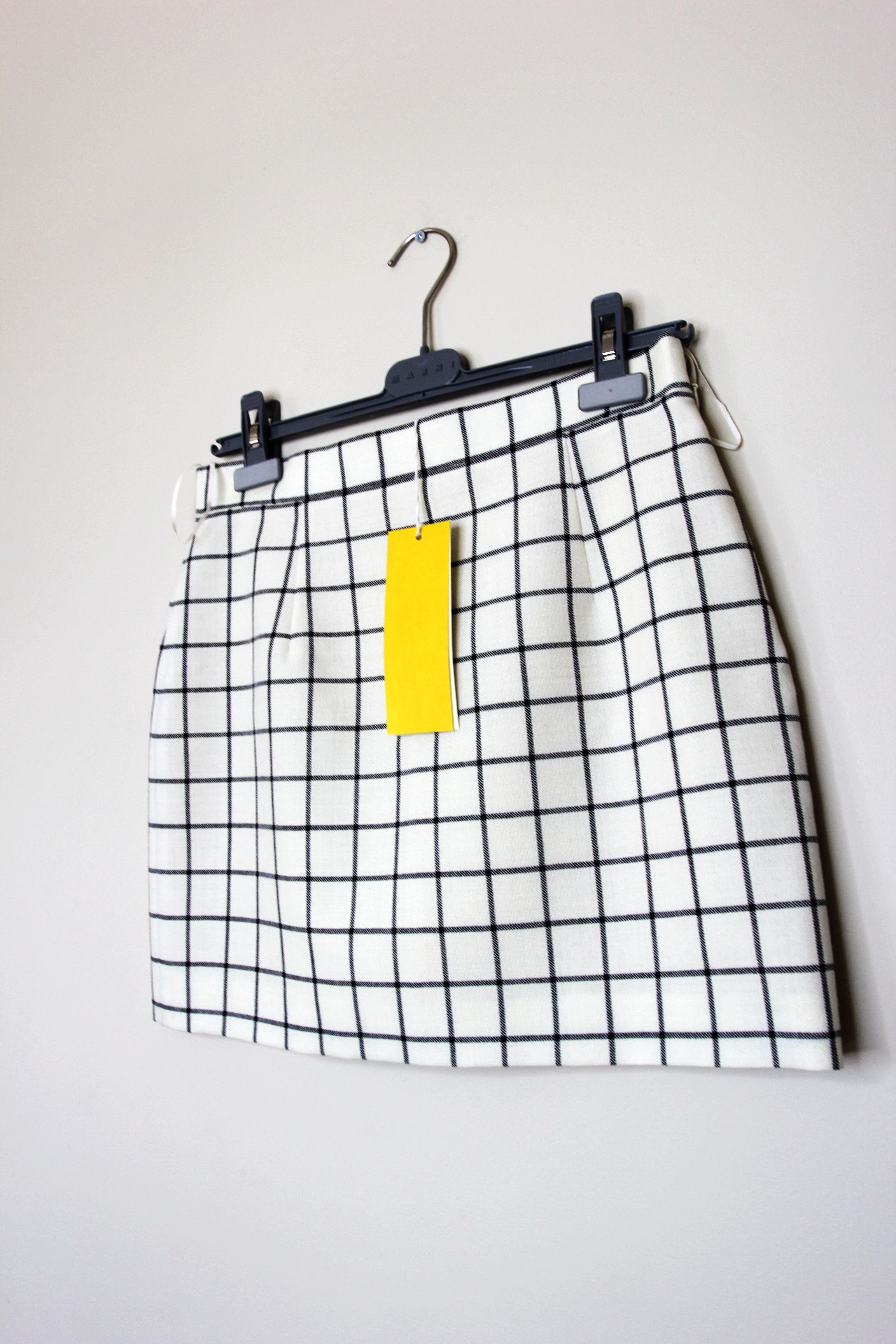 Marni BNWT AW23 MARNI WOOL CHECK MINI SKIRT 42 Size 28" / US 6 / IT 42 - 5 Thumbnail