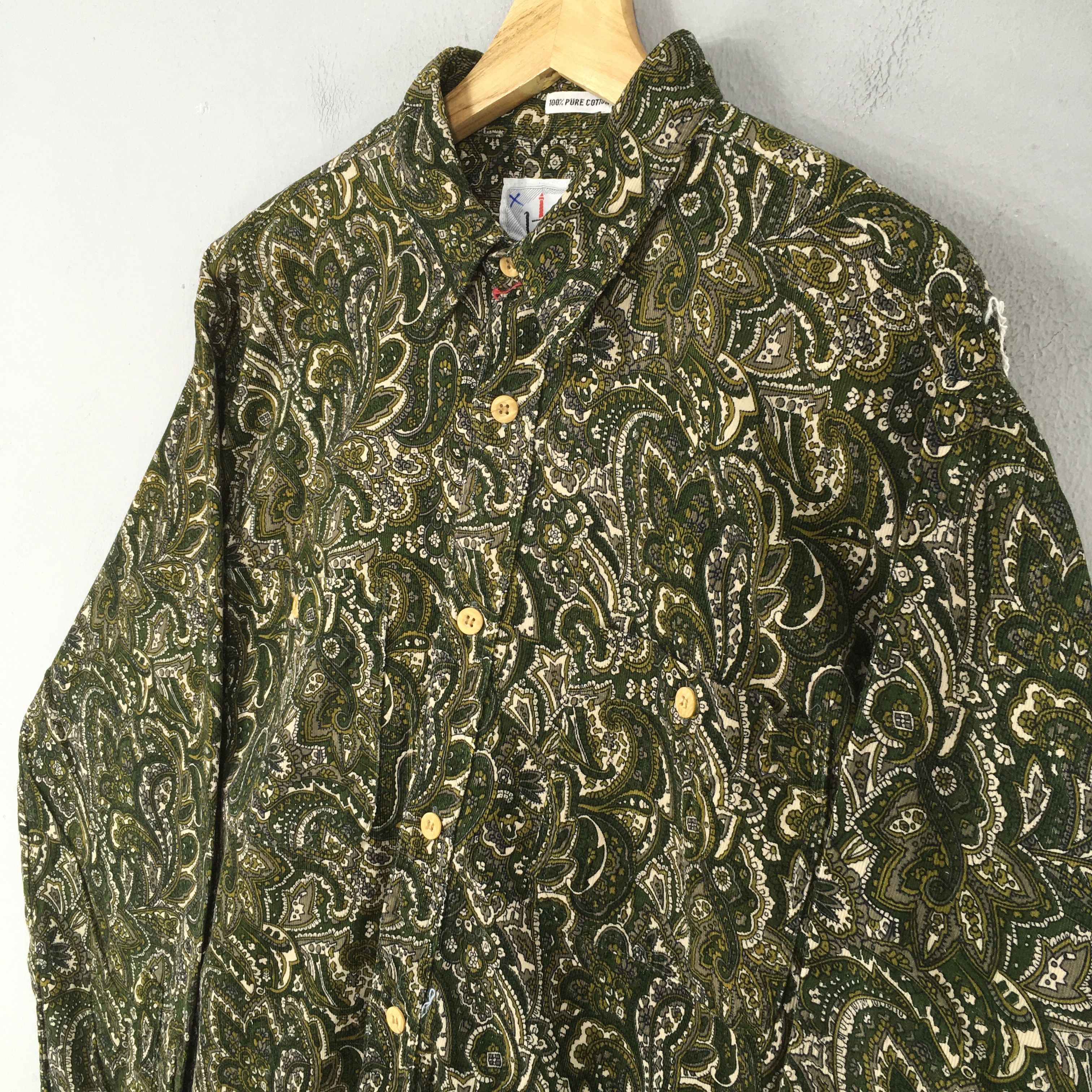Vintage Vintage 90s Paisley Floral Casual Shirt Large Size US L / EU 52-54 / 3 - 3 Thumbnail