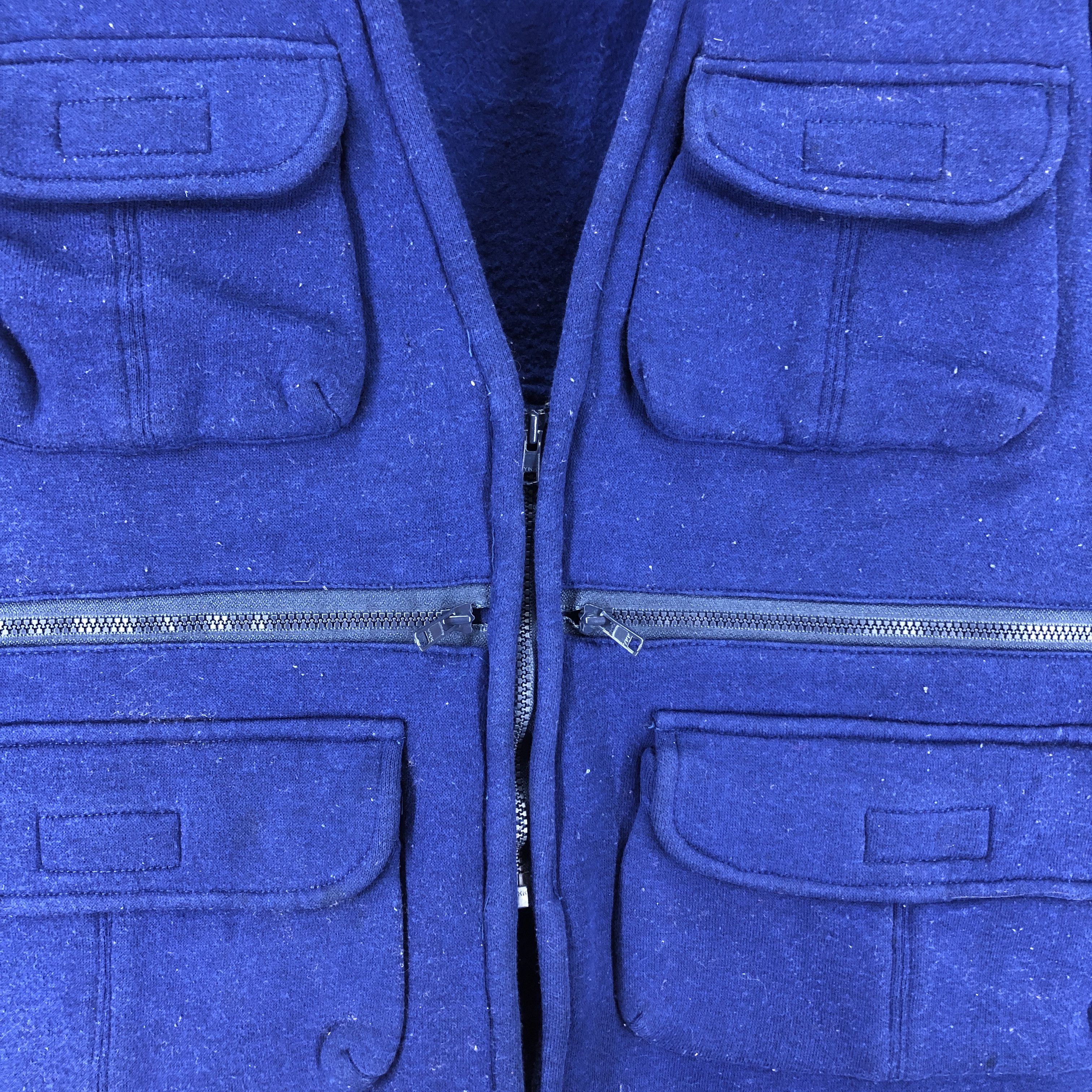 Vintage 90s Vintage St. PETER Wool Vest Multi Pocket #0760/D Size US S / EU 44-46 / 1 - 3 Thumbnail