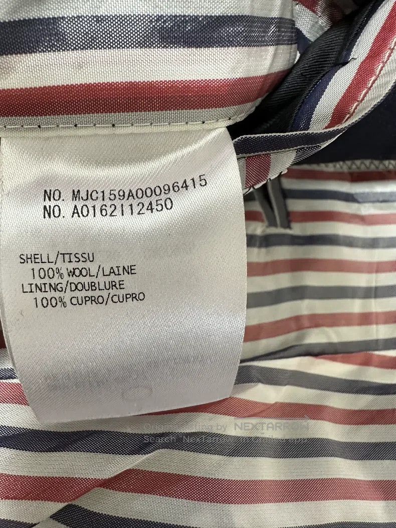 Thom Browne Thom Browne Dark Blue Gold Button Suit Jacket Size US XS / EU 42 / 0 - 4 Thumbnail