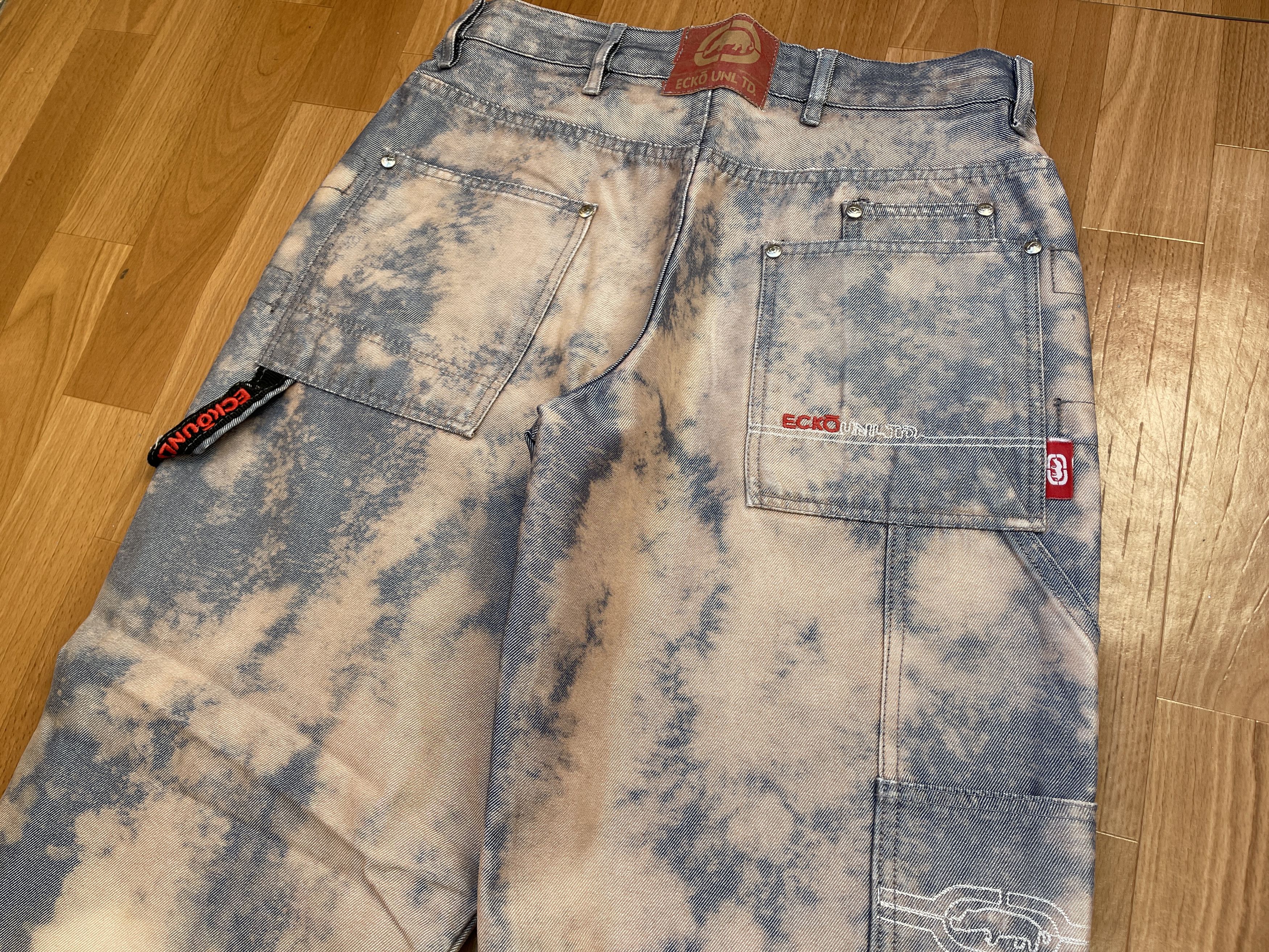 Ecko Unltd. Ecko Unltd jeans, baggy, vintage 90s hip hop skater Y2K W 32 Size US 32 / EU 48 - 6 Thumbnail