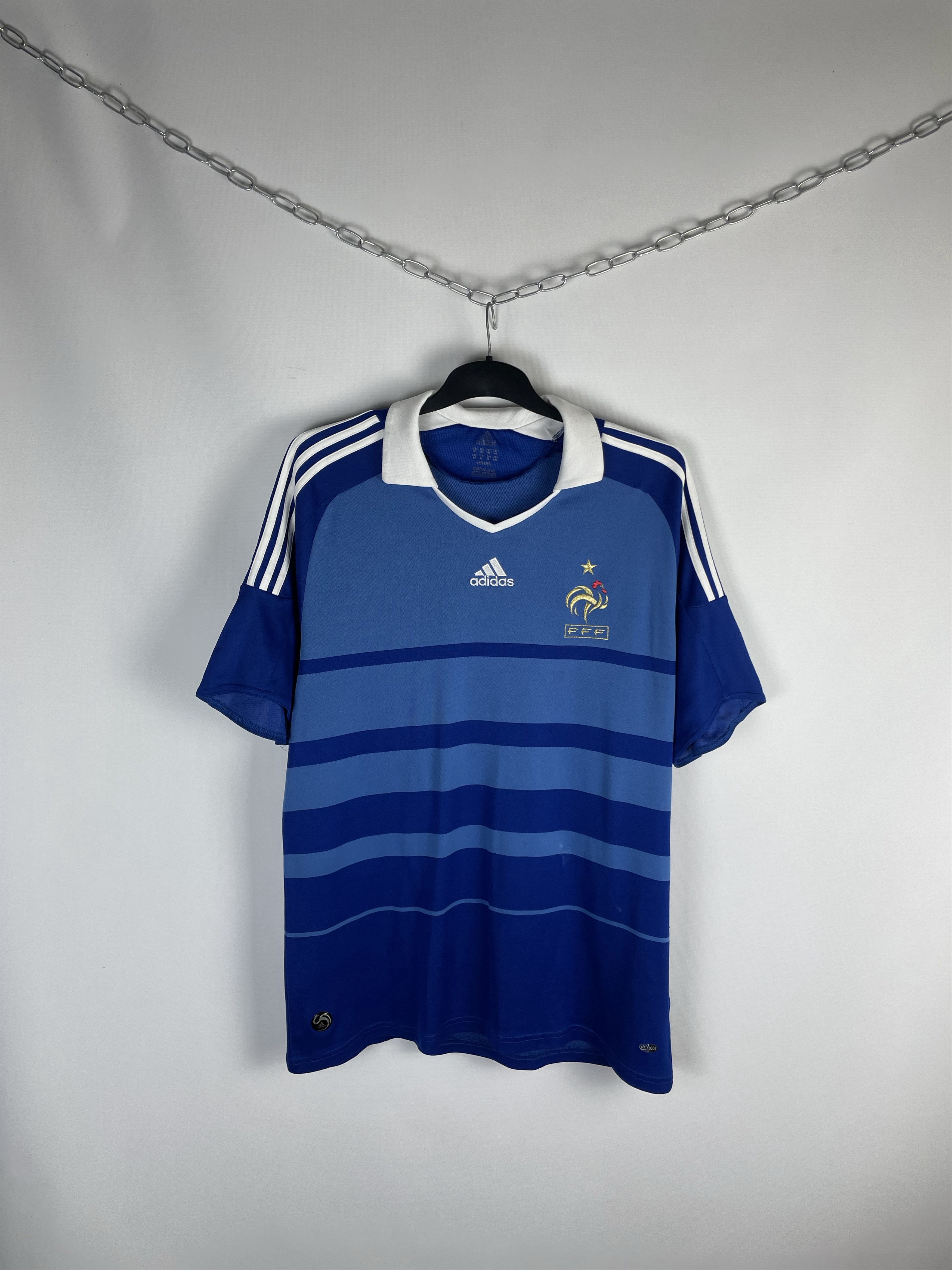 Adidas Adidas France Soccer Jersey 2009 Size US XL / EU 56 / 4 - 1 Thumbnail