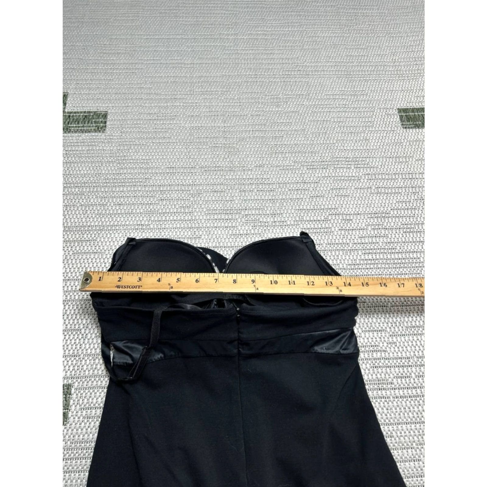 Victoria's Secret Victoria's Secret Jeweled Midi Dress Womens 36 Black Bustier Built In Back Zip Dress Size XS / US 0-2 / IT 36-38 - 6 Thumbnail