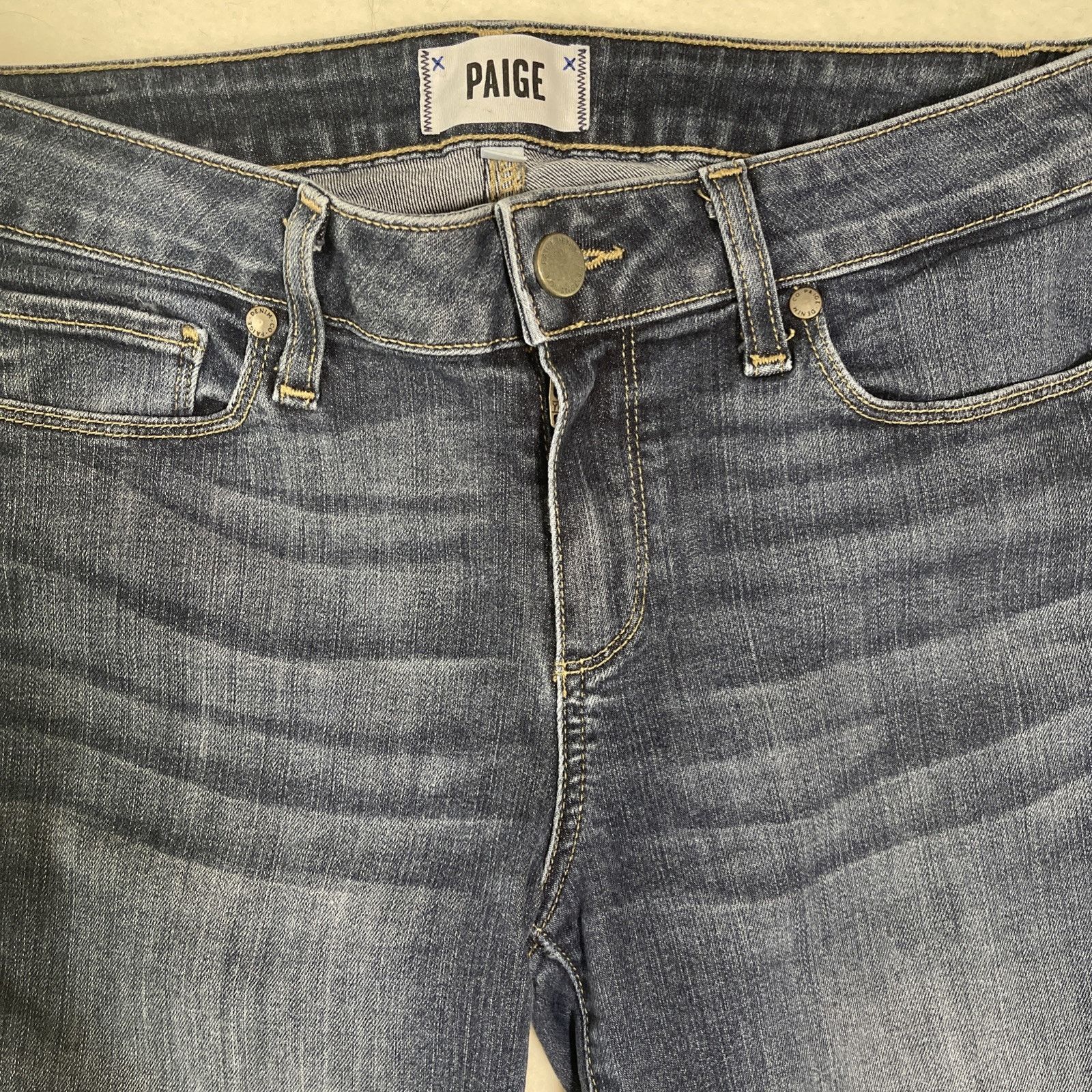 Paige Paige Jeans Women's 29 Blue Ankle Skinny Distressed Size 29" - 2 Thumbnail