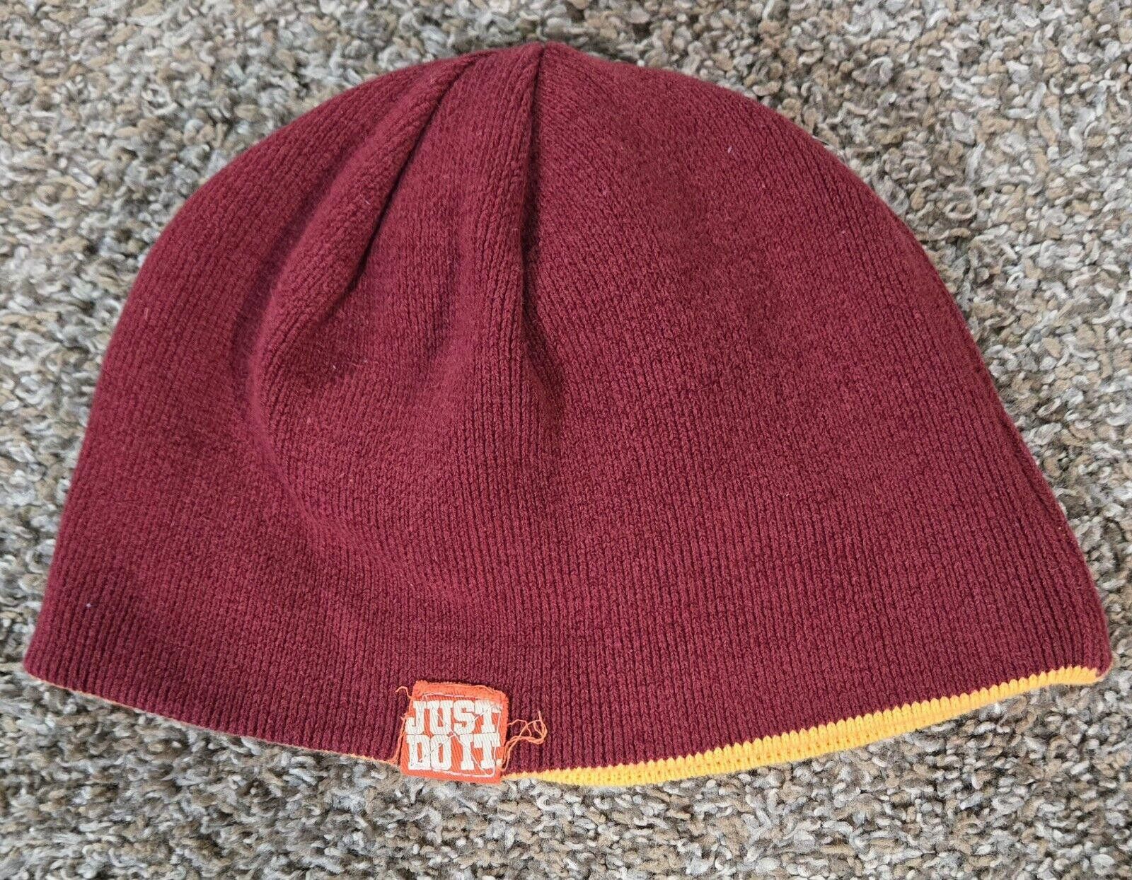 Nike Maroon And Yellow Nike Football Beanie Size ONE SIZE - 3 Thumbnail
